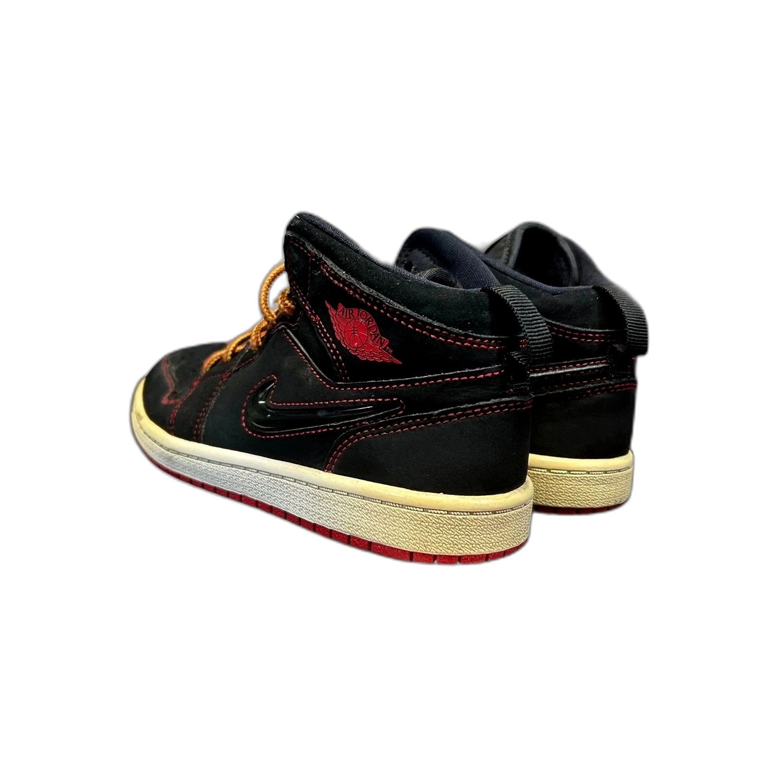 Nike Nike Air Jordan 1 Mid Fearless Youth Shoes CU6619-062 Black Size US XXS / EU 40 - 5 Thumbnail