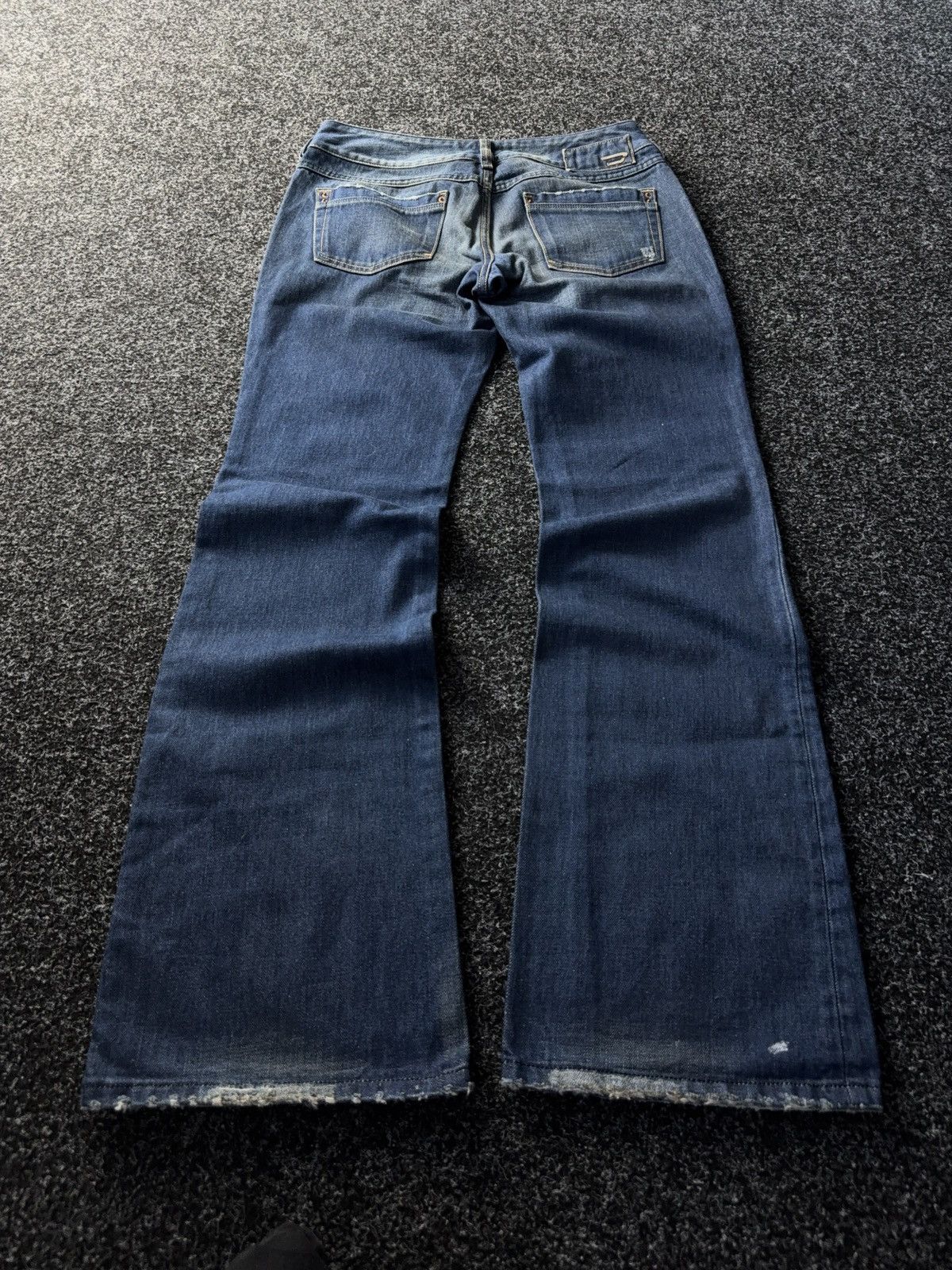 Diesel Vintage 00s Luxury Distressed Diesel Flared Denim pants Size 31" - 9 Thumbnail