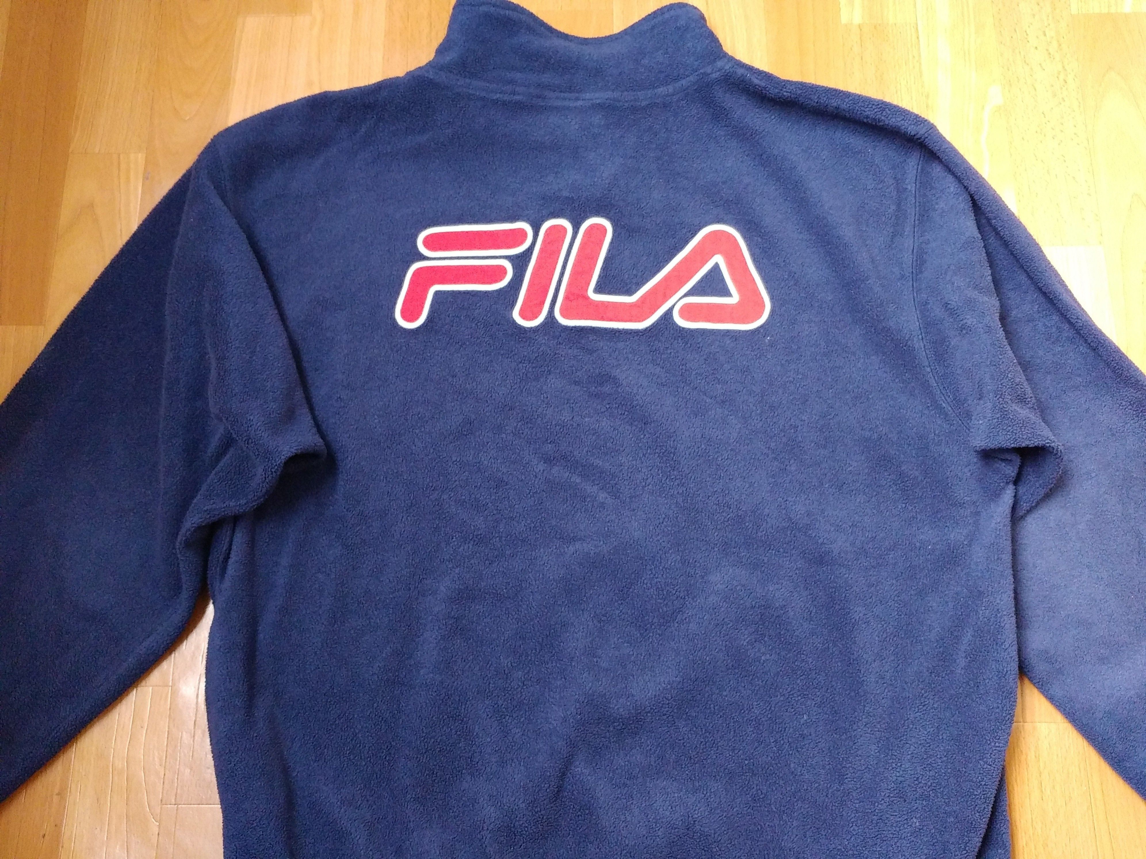 Fila × Vintage FILA sweatshirt, vintage blue fleece shirt, 90s hip-hop L Size US L / EU 52-54 / 3 - 4 Thumbnail