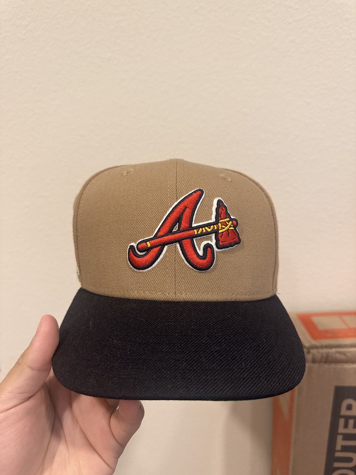 Vintage Braves fitted Size ONE SIZE - 1 Thumbnail