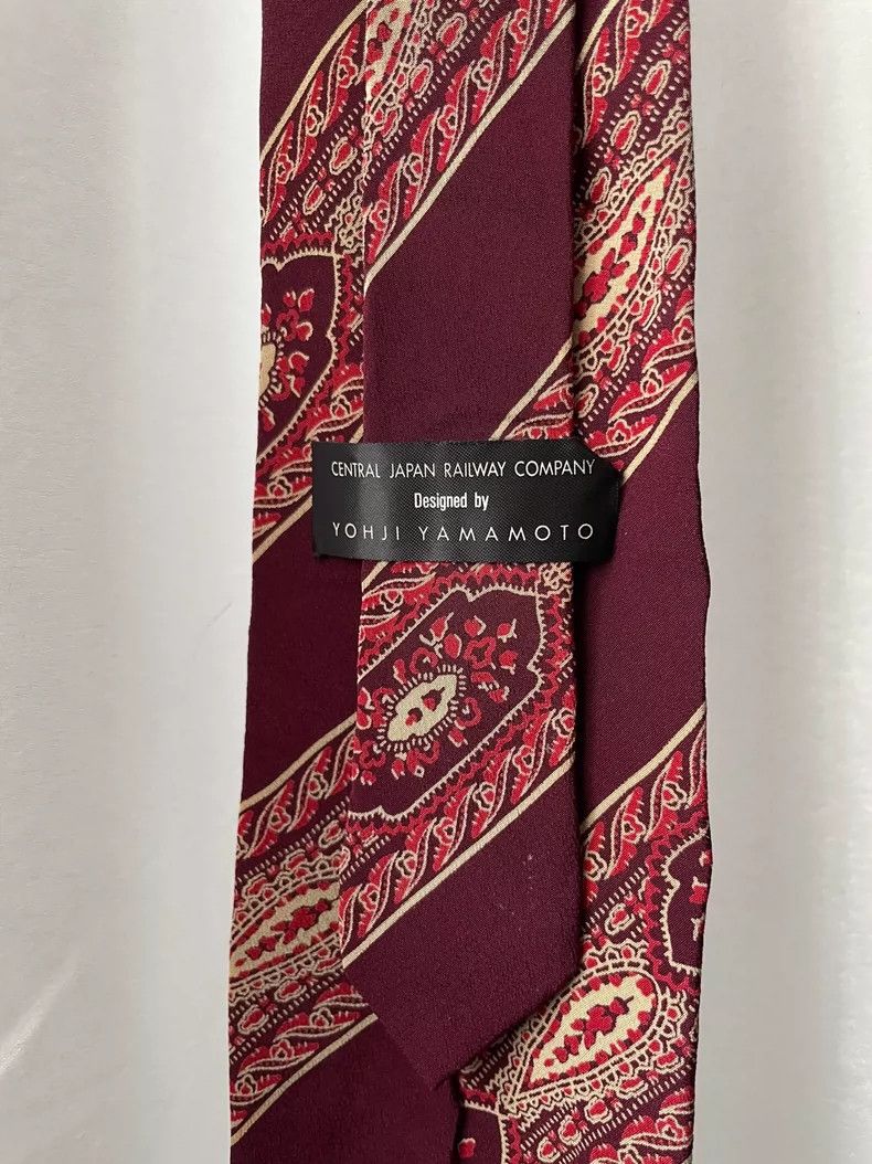 Yohji Yamamoto yohji Yamamoto Red tie with small national pattern tie Size ONE SIZE - 5 Thumbnail