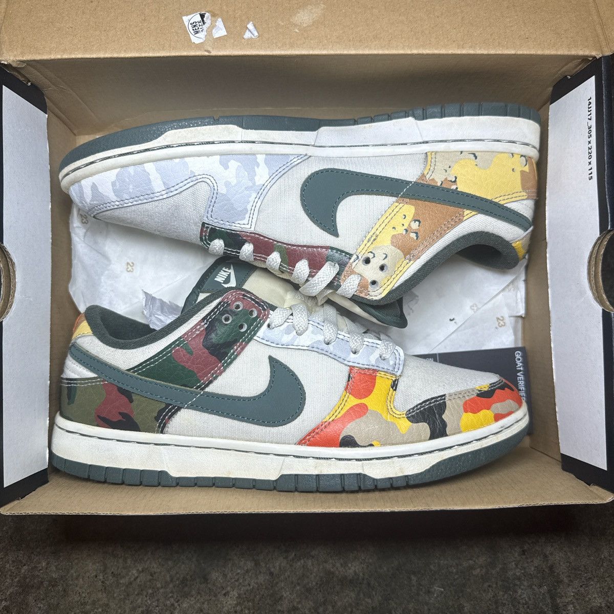 Nike Nike Dunk Low Sail Camo Size US 8 / EU 41 - 2 Thumbnail