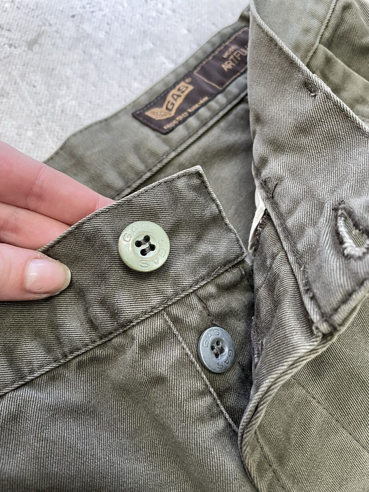 GAS Junya watanabe green workwear cargo pants carpenter utility Size US 33 - 6 Thumbnail