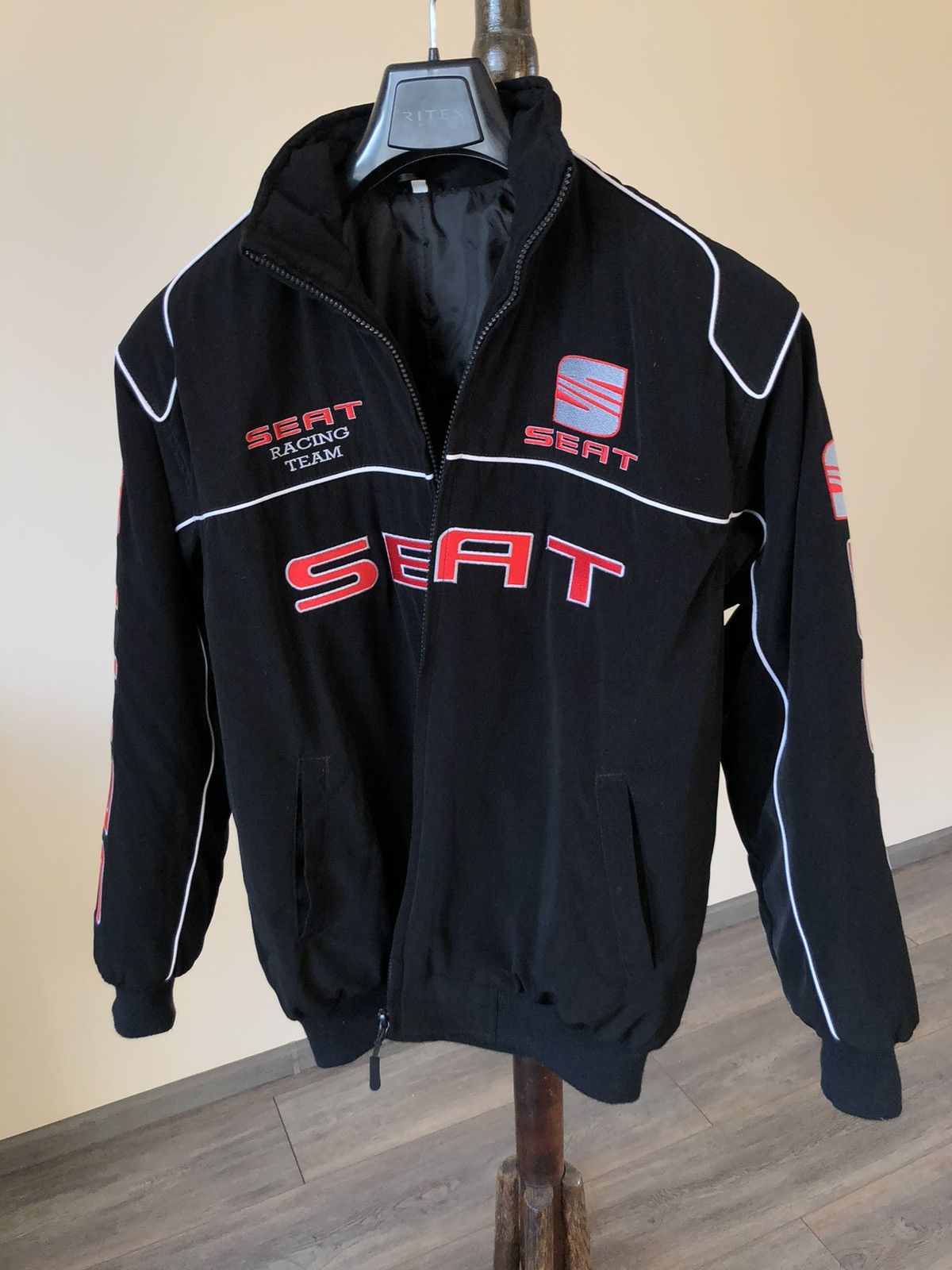NASCAR × Vintage Vintage SEAT Racing Jacket bomber 90s Size US M / EU 48-50 / 2 - 2 Thumbnail