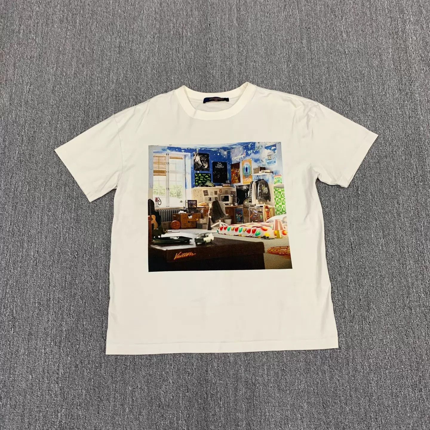 Louis Vuitton White Short Sleeve Graphic Room Print T-Shirt Size US XS / EU 42 / 0 - 1 Thumbnail