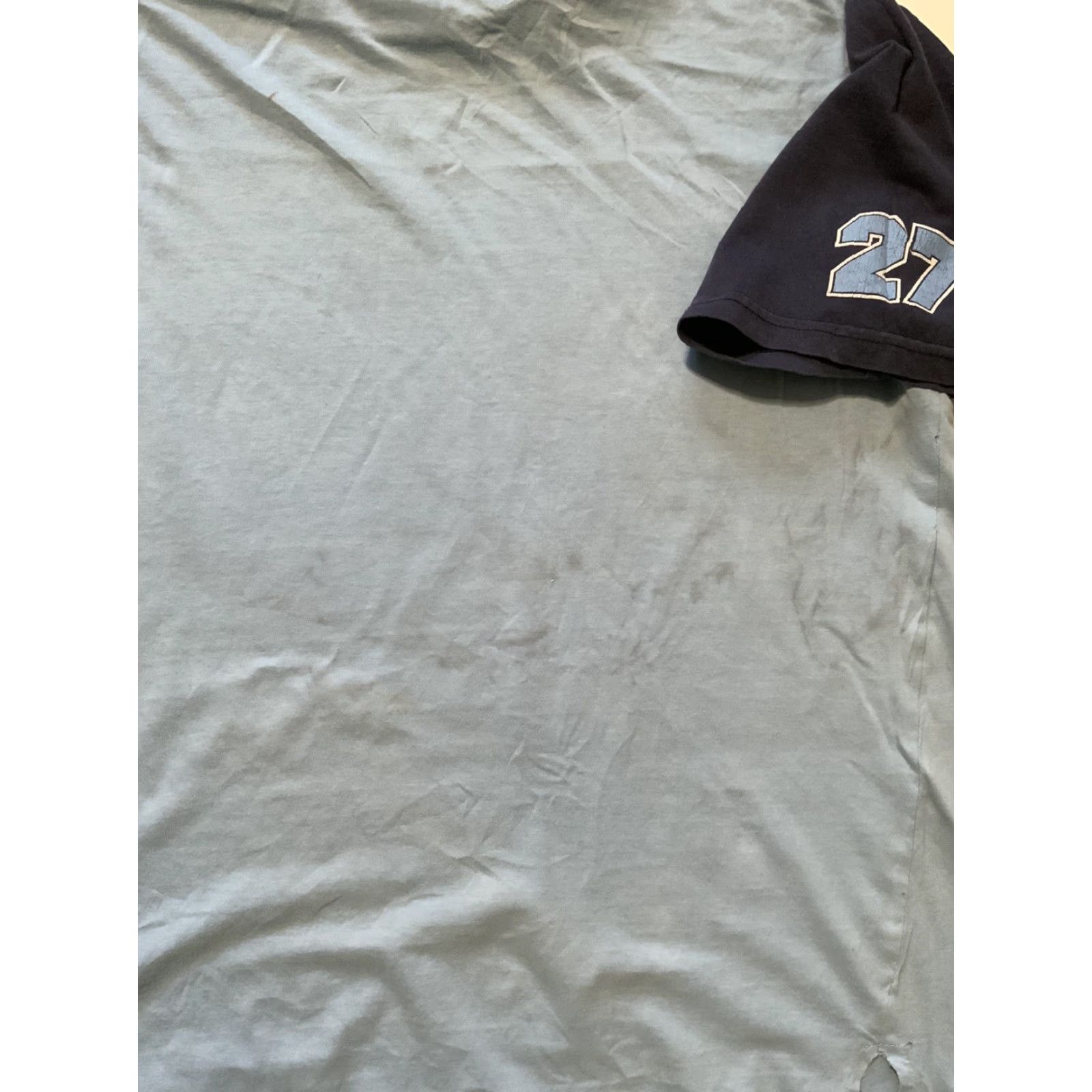 Vintage VINTAGE Meoshe Sports 27 Blue Signature Hip Hop Classic T-Shirt XL Men Blue Hip Hop T-Shirt Mens XL Vintage 90s Size US XL / EU 56 / 4 - 4 Thumbnail