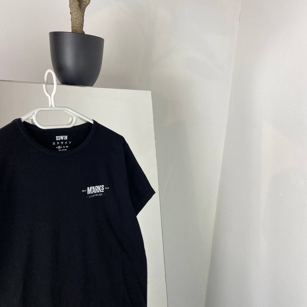 Edwin Edwin Japanese Brand Compass Black T-Shirt Streetwear Size US M / EU 48-50 / 2 - 2 Thumbnail