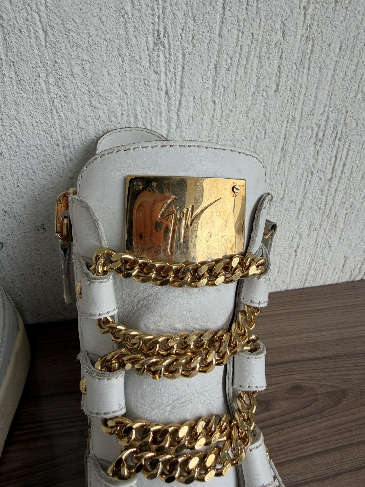 Giuseppe Zanotti Golden chain high sneaker Size US 9 / EU 42 - 6 Thumbnail