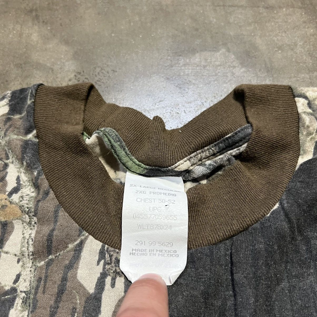 Realtree Vintage 90s RealTree Long Sleeve Shirt Pocket Tee Ringer USA Size US XXL / EU 58 / 5 - 6 Thumbnail