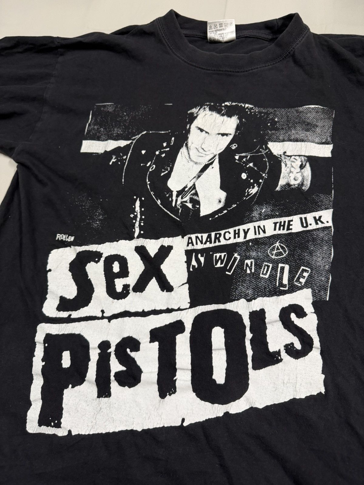 Vintage Vintage Sex Pistols Johnny Rotten T-shirt Punk Size US L / EU 52-54 / 3 - 3 Thumbnail