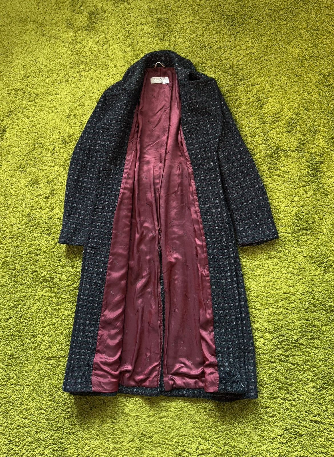 Designer × Max Mara × Weekend Max Mara Max Mara jacquard wool blend coat Size XL / US 12-14 / IT 48-50 - 3 Thumbnail