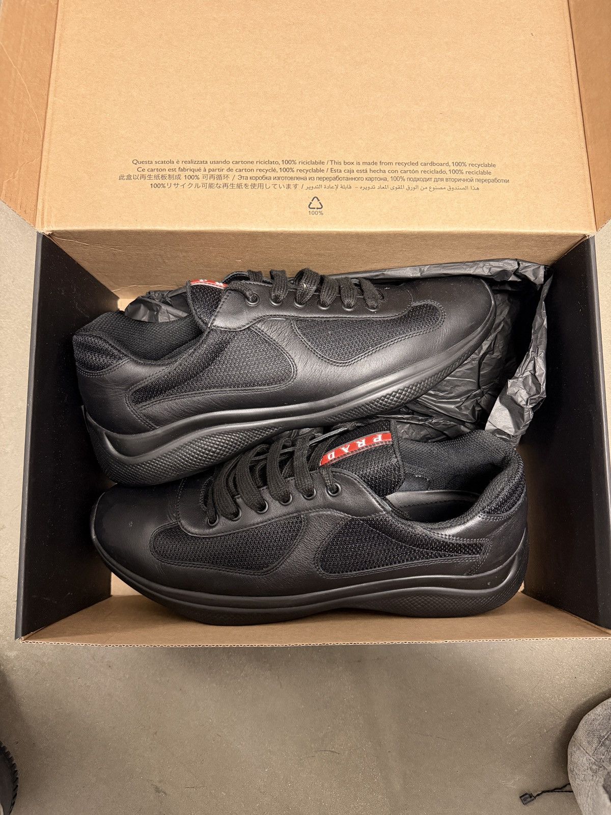 Prada Prada Americas Cup Black Size US 10.5 / EU 43-44 - 1 Thumbnail