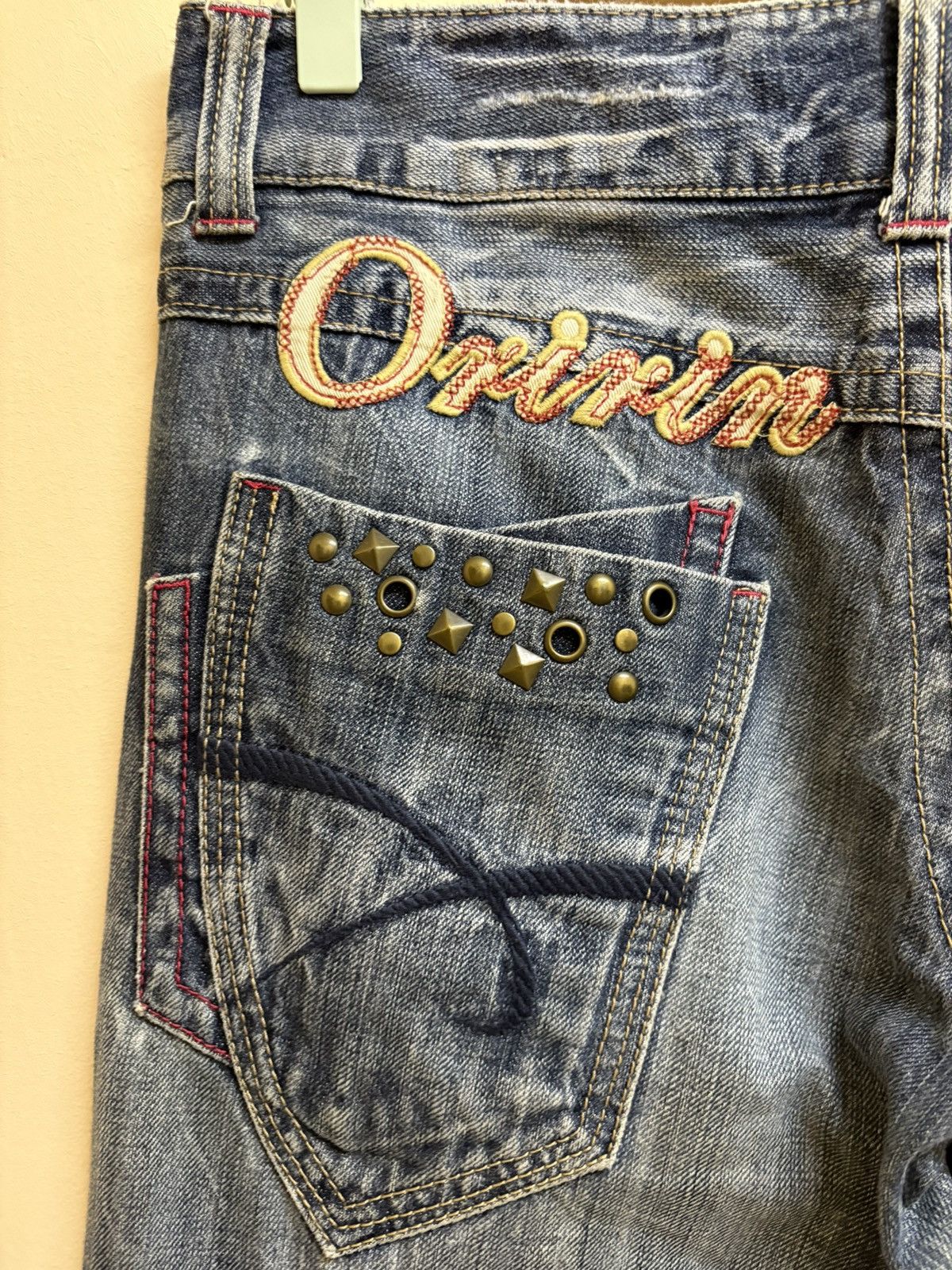 If Six Was Nine × Japanese Brand Vintage Y2k Oririn Jeans Spell Out Poem Flared Jeans Size US 32 / EU 48 - 8 Thumbnail