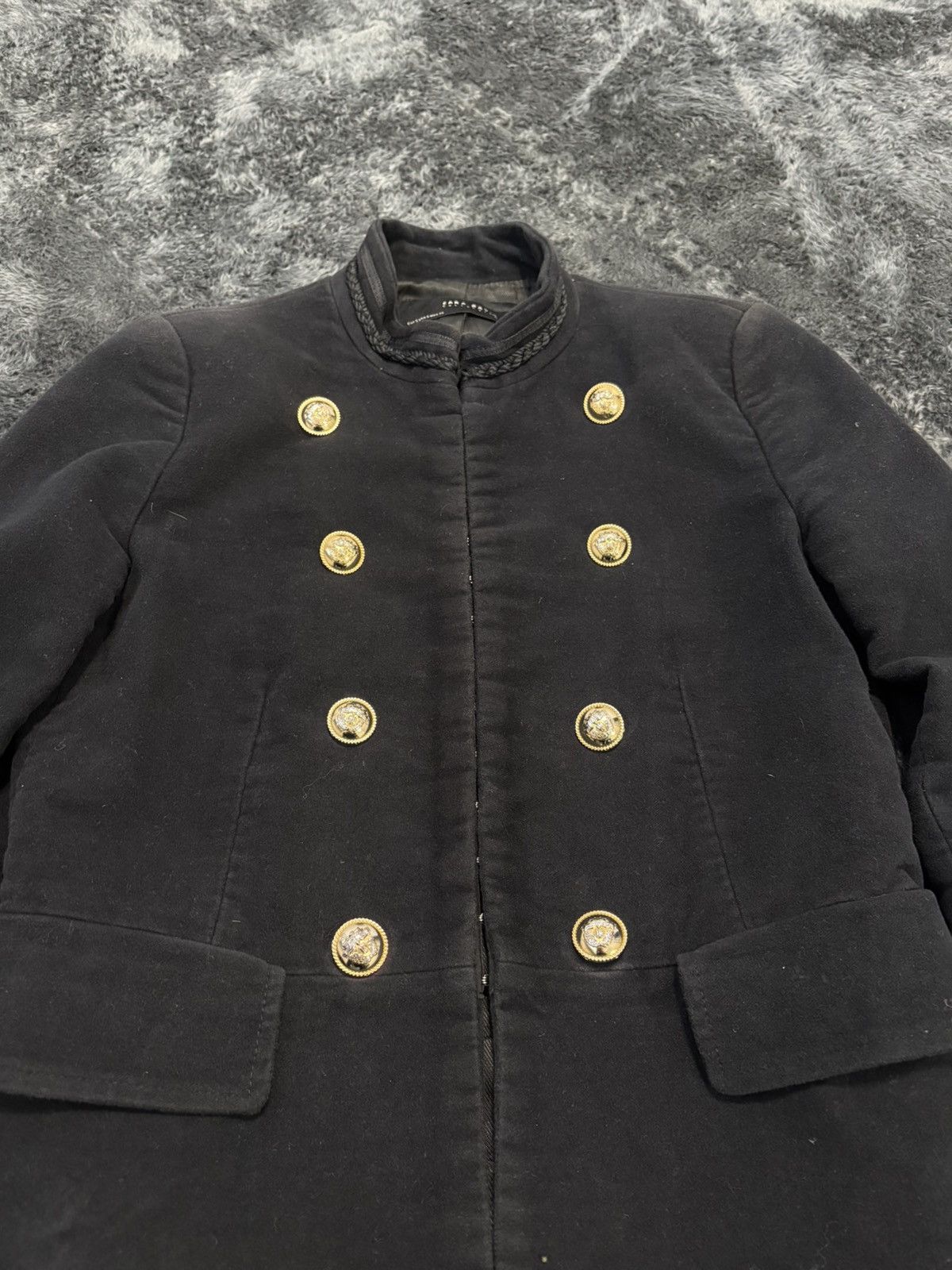 Hysteric Glamour × Undercover 00s Napoleon Military Jacket Coat YSL PPFM Balmain Vibe Size XS / US 0-2 / IT 36-38 - 3 Thumbnail