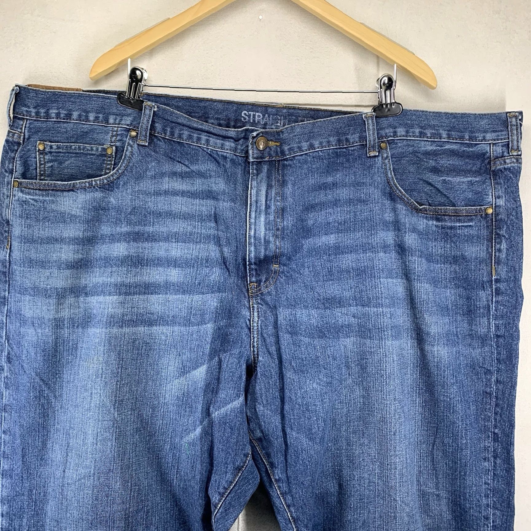 Chaps Chaps Blue Denim Straight Fit Jeans Big & Tall Men's Size 52X32 Casual Work Cowboy Size US 36 / EU 52 - 6 Thumbnail