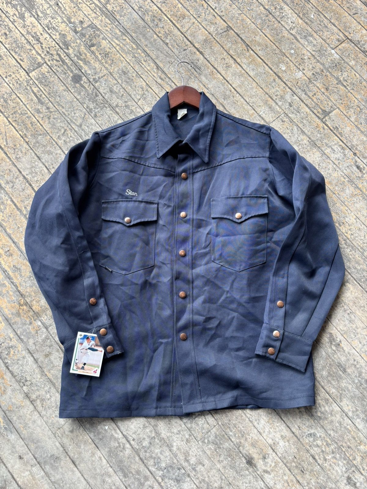 Streetwear × Vintage True Vintage 80s Train Conductor Button Up Chore ...