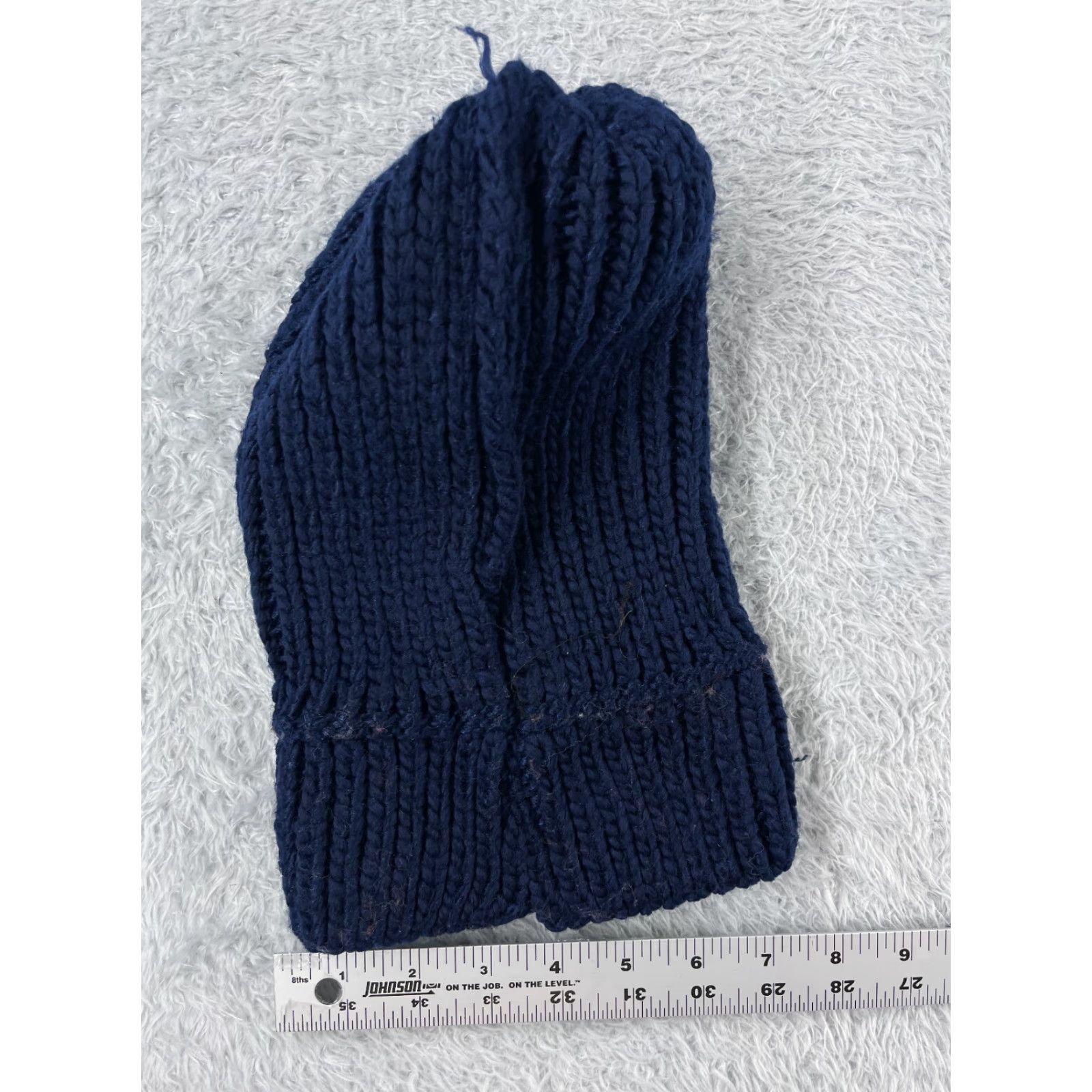 Vintage Be Mine: Beanie Toque Womens One Size Blue Acrylic Snow Winter Ski Pom Outdoors Size ONE SIZE - 6 Thumbnail