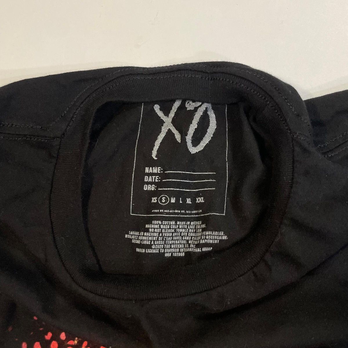 The Weeknd The Weeknd After Hours Tour 2022 black cotton t-shirt xo Size US S / EU 44-46 / 1 - 4 Thumbnail