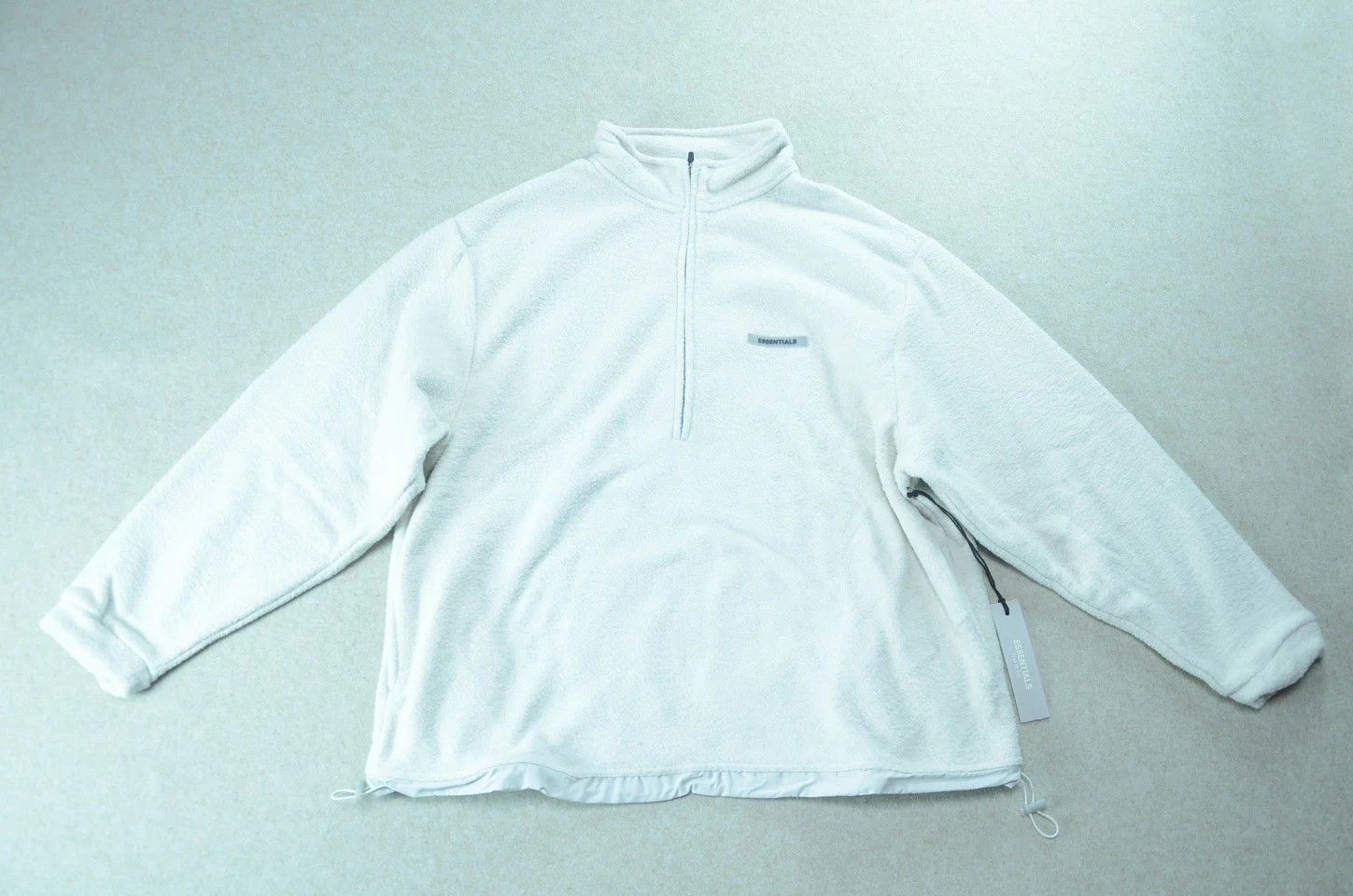 Fear of God FOG Essentials High Neck Half-Zip Oatmeal Fleece Sweatshirt Size US XL / EU 56 / 4 - 1 Thumbnail