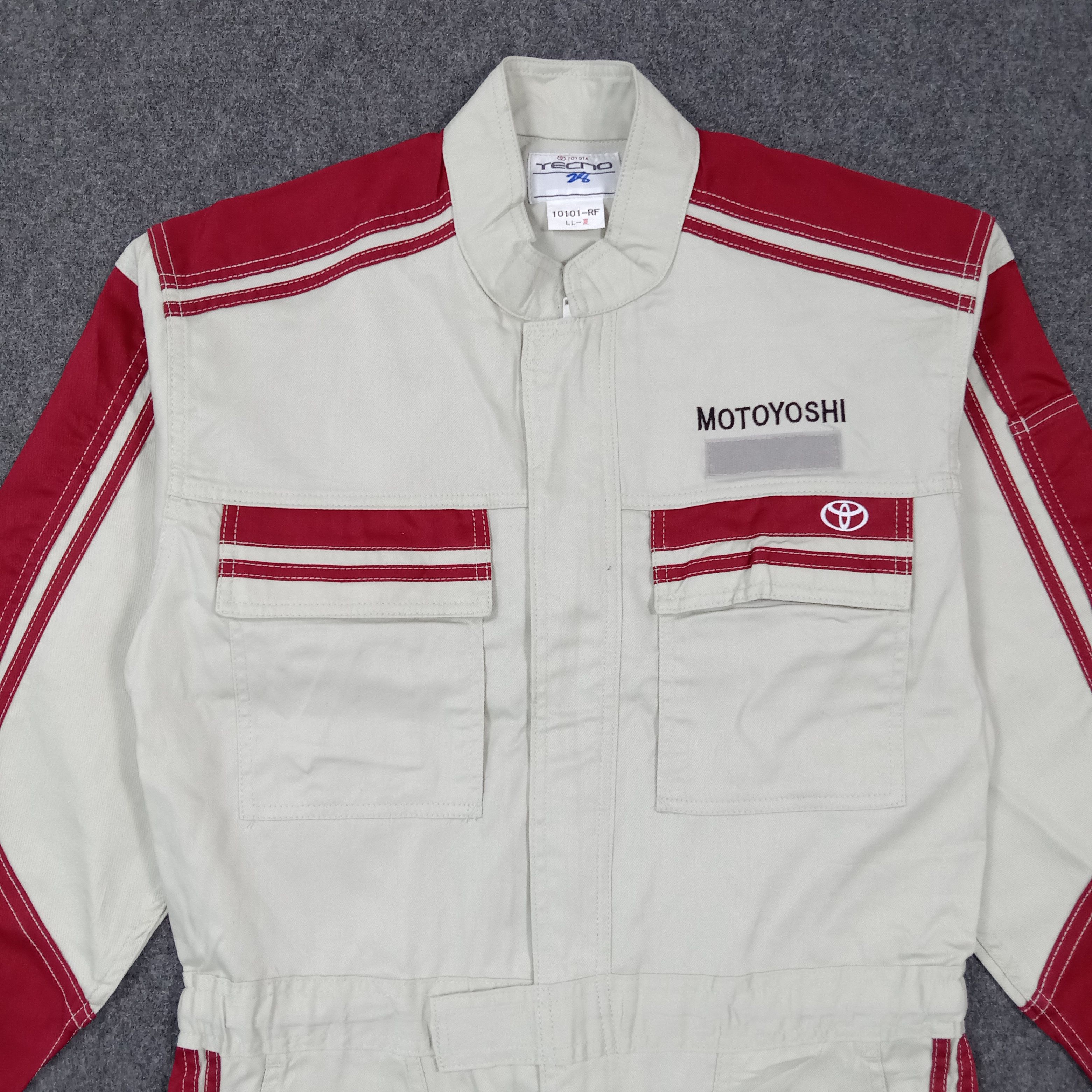 Japanese Brand Toyota TECNO Racing 90's Workwear Coverall Jacket C274N26 Size US L / EU 52-54 / 3 - 6 Thumbnail