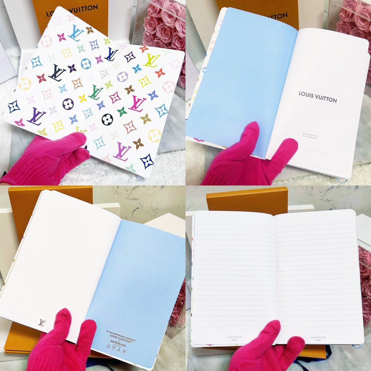 Louis Vuitton Authentic Louis Vuitton x Murakami 2025 Multicolor Notebook Size ONE SIZE - 5 Thumbnail