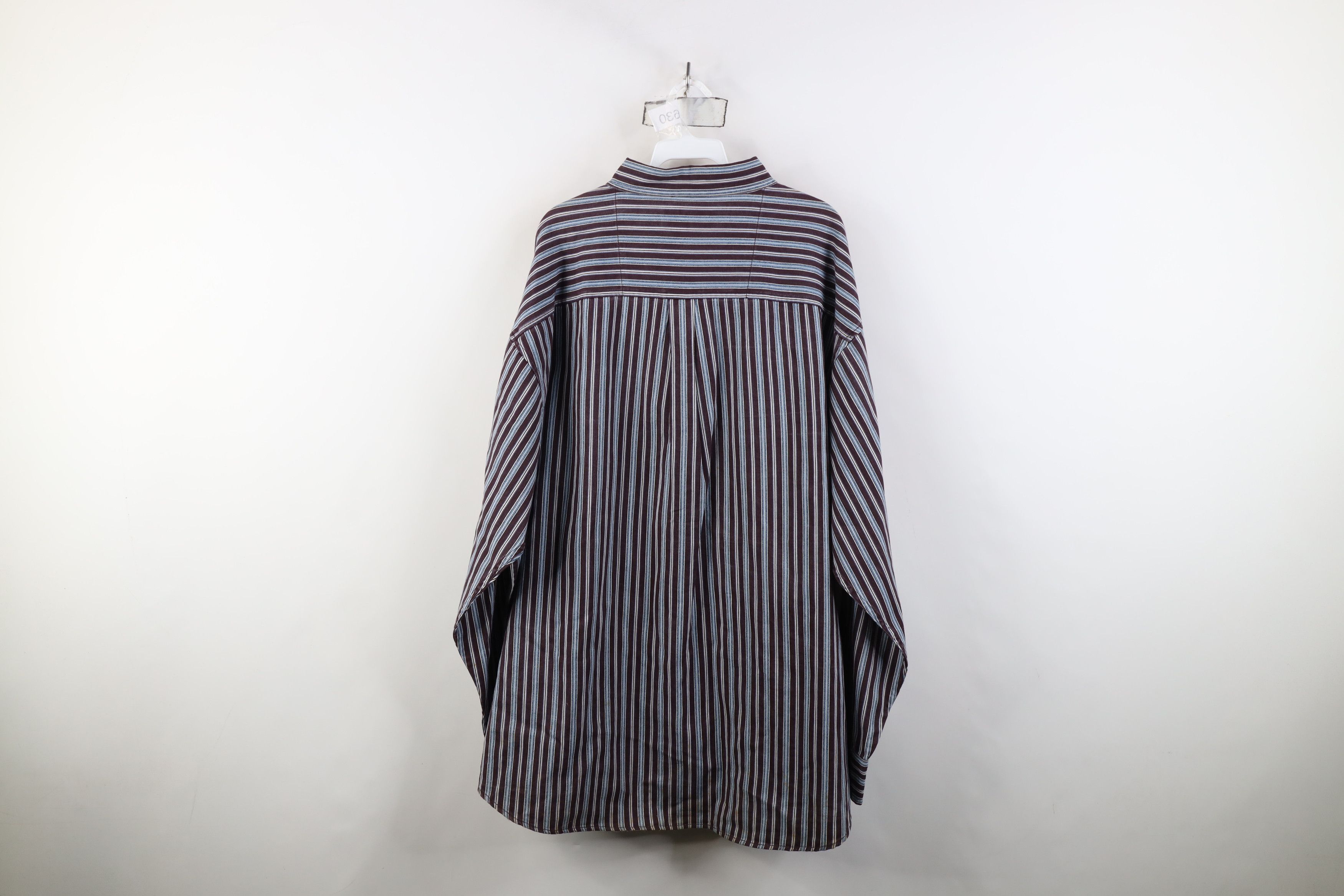 Vintage Deadstock Vintage 90s Streetwear Striped Button Down Shirt Size US XXL / EU 58 / 5 - 13 Thumbnail