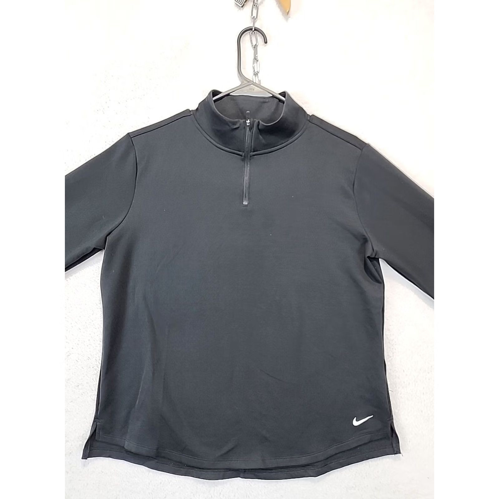 Nike Nike Therma-FIT 1/4 Zip Running Jacket Nike Pullover Women's L Black Athleisure Jacket Long Sleeve Regular Fit 1/4 Zip Black Womens Size L / US 10 / IT 46 - 2 Thumbnail
