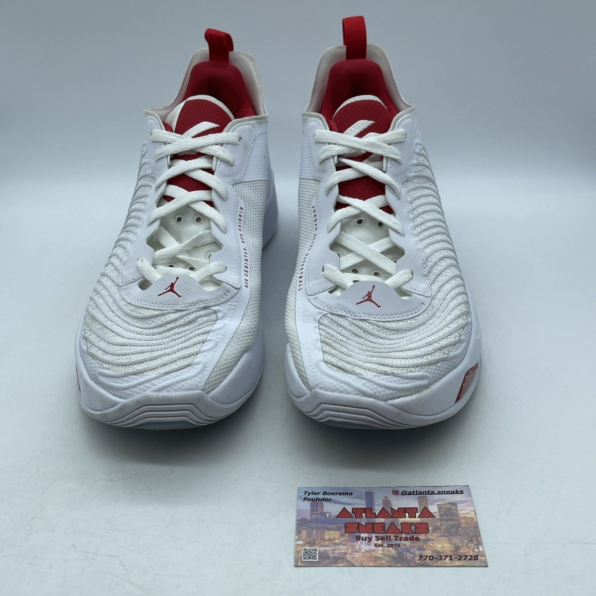 Jordan Brand Jordan Luka 1 white fire red Size US 13 / EU 46 - 2 Thumbnail