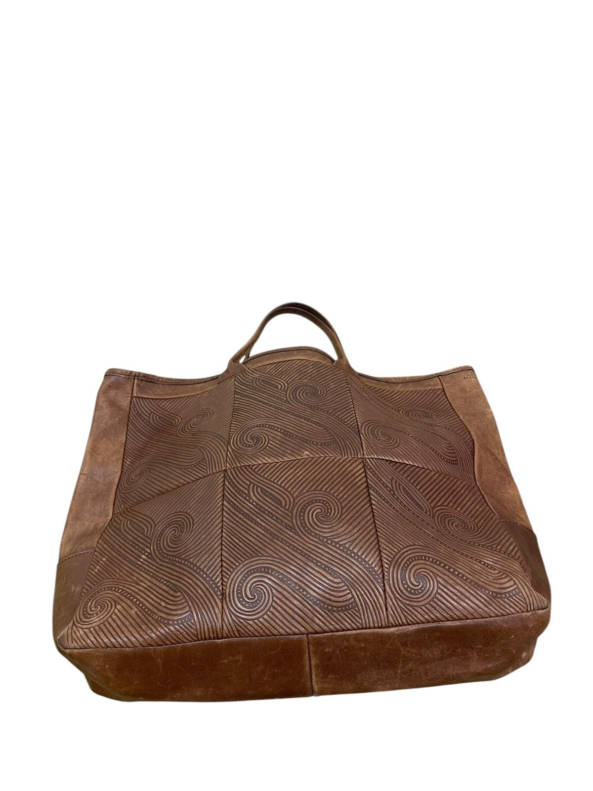 Genuine Leather Embossed Full Leather Ursule Beau Geste Paris Tote Bag 1🟩5 Size ONE SIZE - 4 Thumbnail