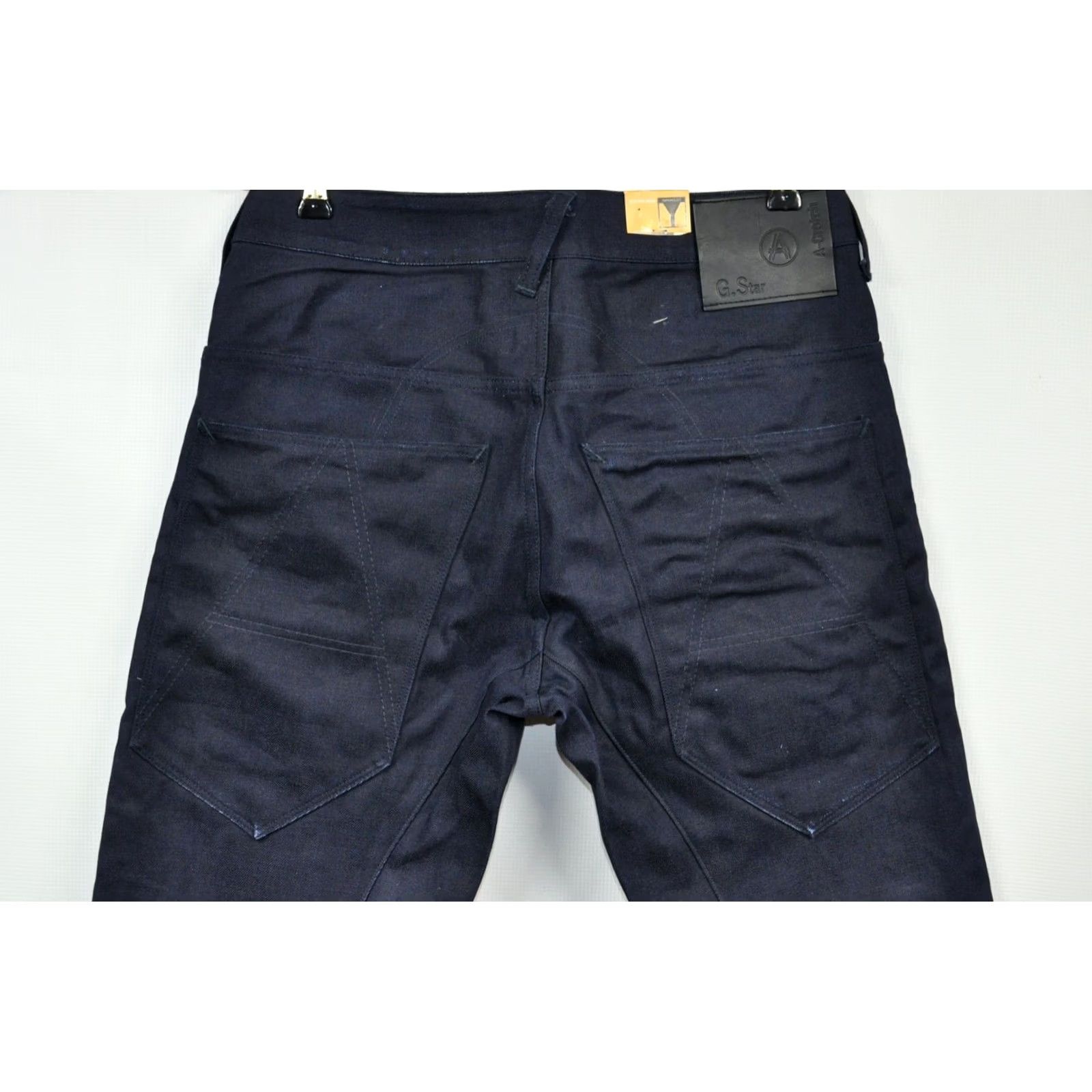 G-Star G-Star A Crotch Tapered Jeans Mens W30/L34 Blue Denim 5-Pocket Classic Regular Fit 100% Cotton Raw Wash - G-Star RAW Size US 30 / EU 46 - 4 Thumbnail