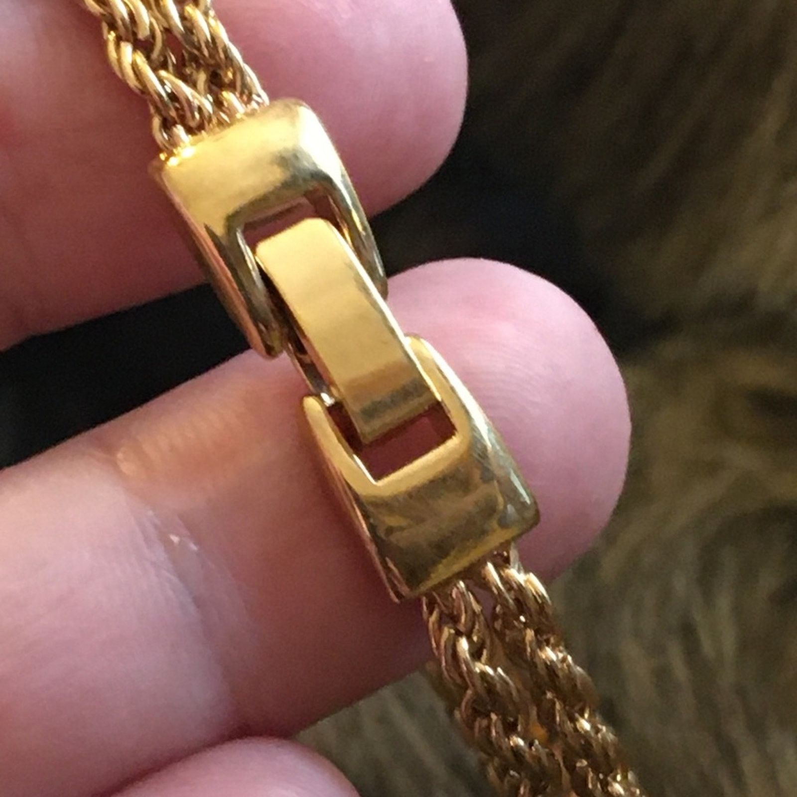 Vintage Vintage 70s double rope chain rhinestone bracelet Size ONE SIZE - 7 Thumbnail