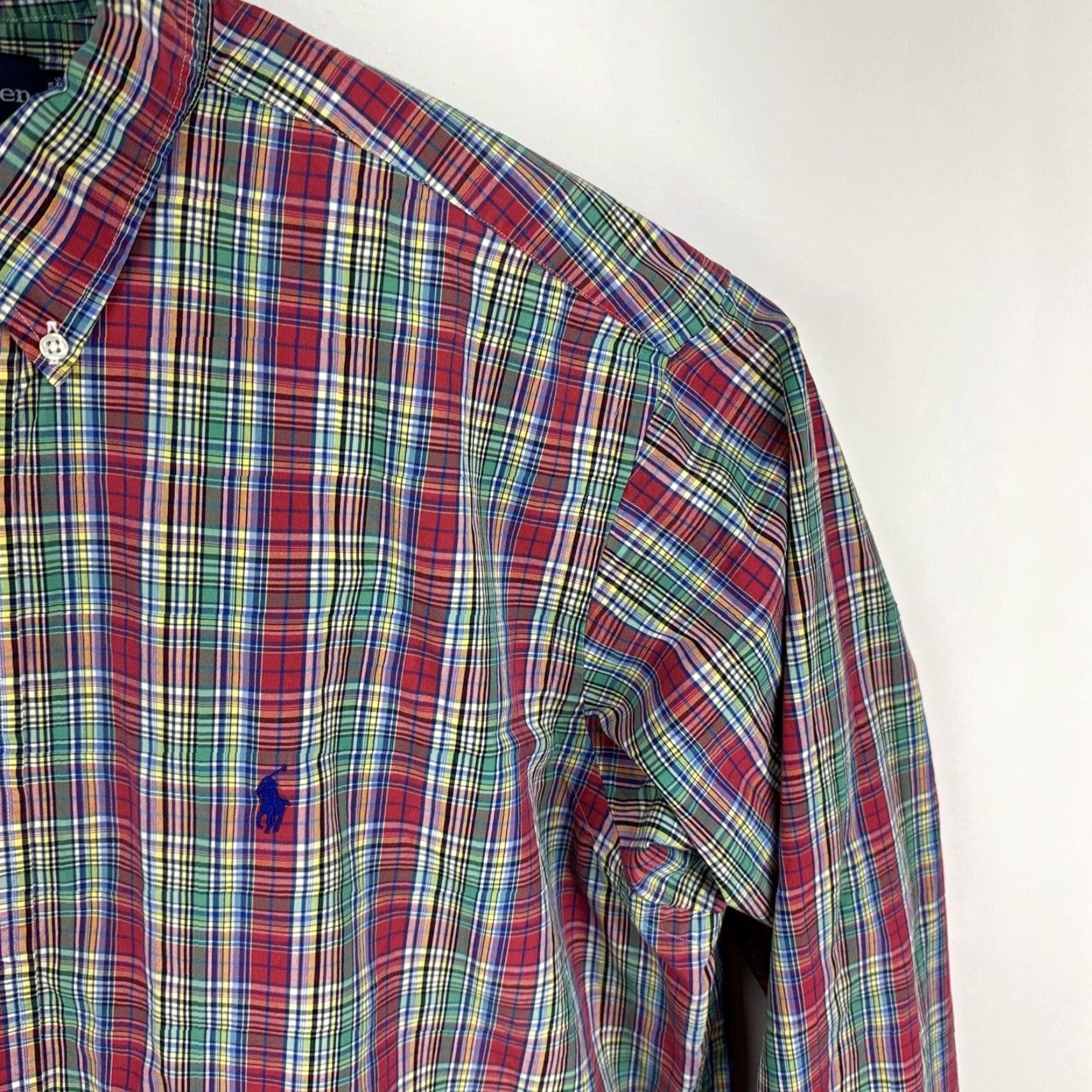 Polo Ralph Lauren VINTAGE Polo Ralph Lauren Mens Classic Fit Shirt XL Plaid Long Sleeve Button-Up Size US XL / EU 56 / 4 - 5 Thumbnail