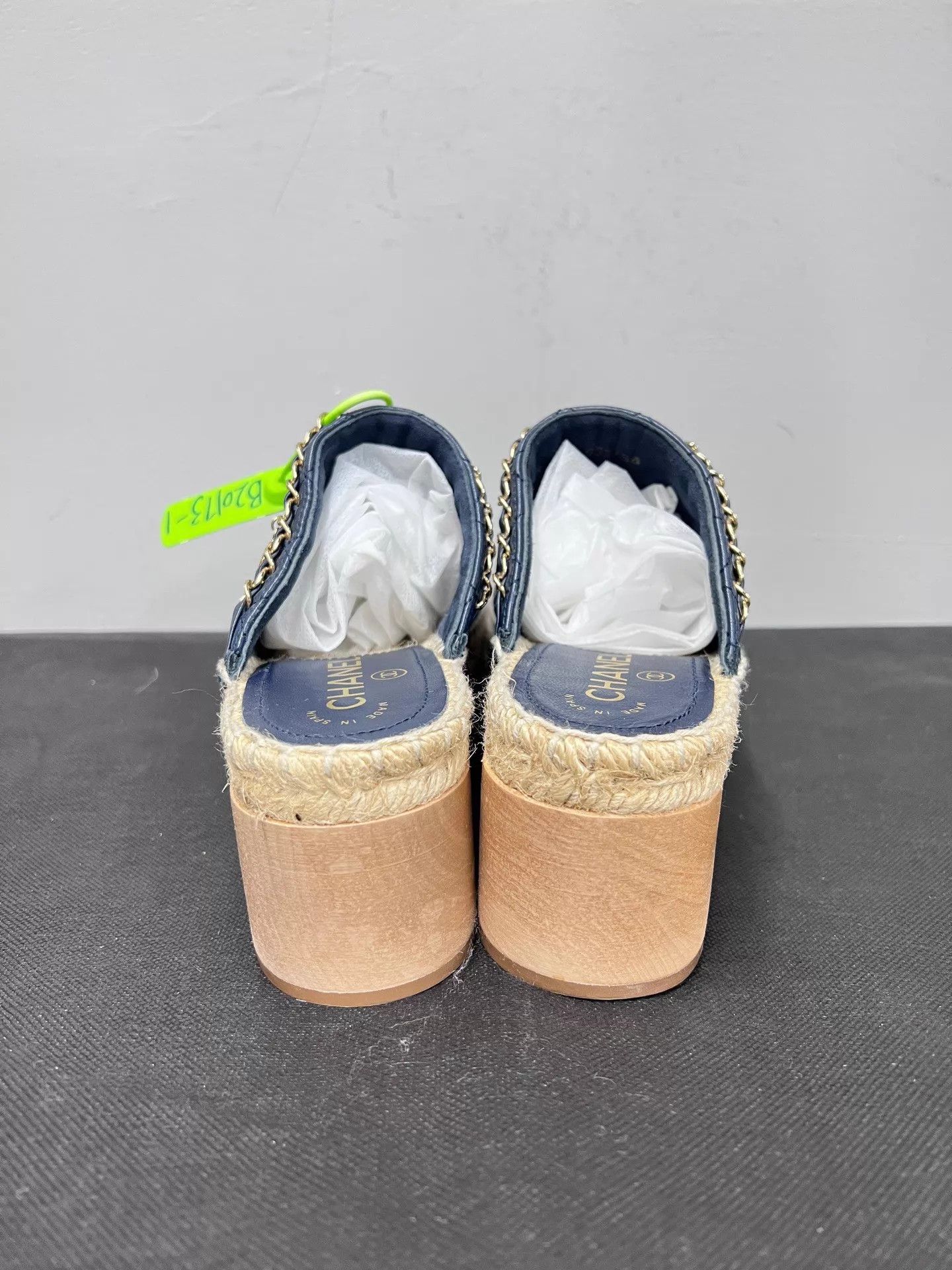 Chanel Chanel Leather Quilted Chain Straw Mule 38 New Size US 7.5 / IT 37.5 - 3 Thumbnail