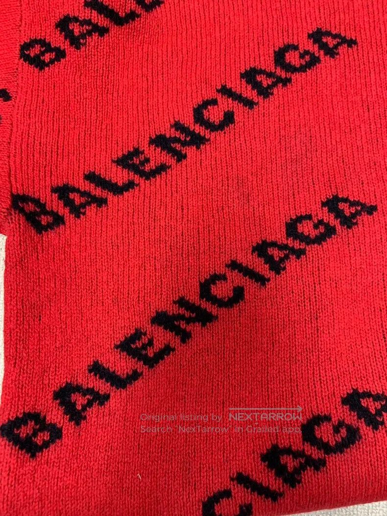 Balenciaga Balenciaga Letter Logo Printed Long Sleeve Sweater Size US M / EU 48-50 / 2 - 4 Thumbnail