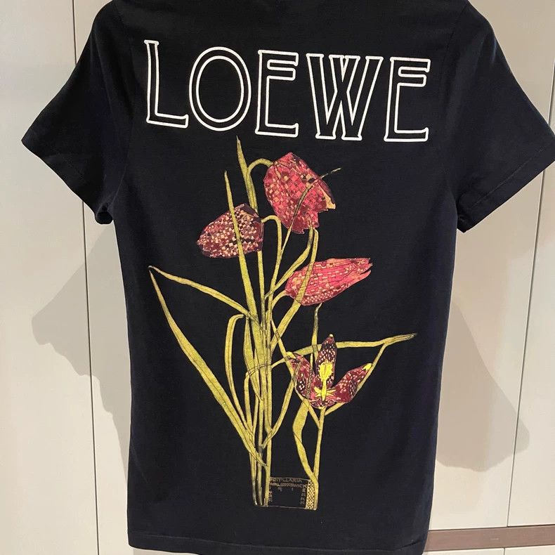 Loewe LOEWE Black floral Logo short sleeve T-shirt Size XS / US 0-2 / IT 36-38 - 5 Thumbnail