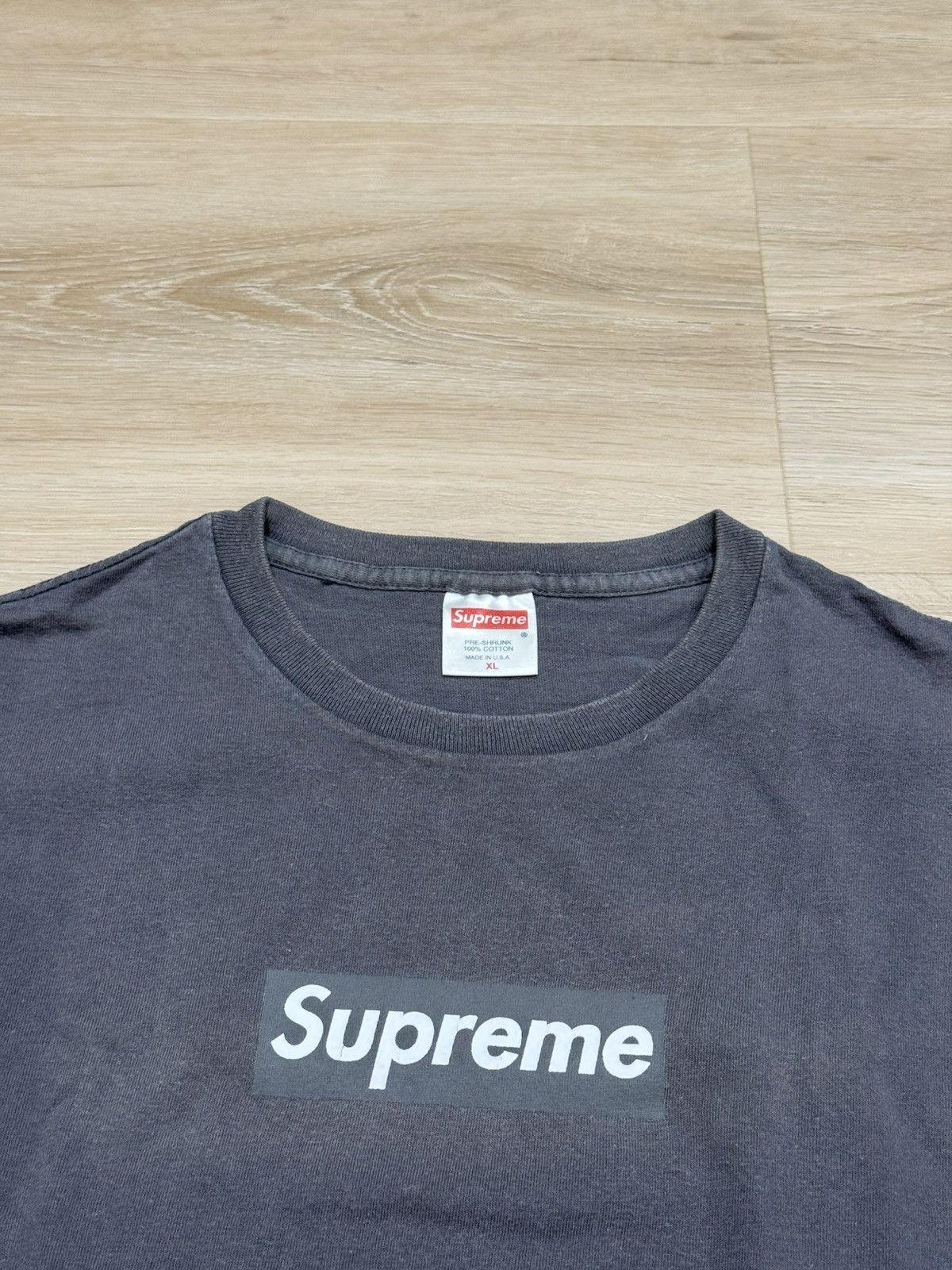 Supreme Supreme “Box Logo” Tee (FW23) (Ash Grey) | Grailed