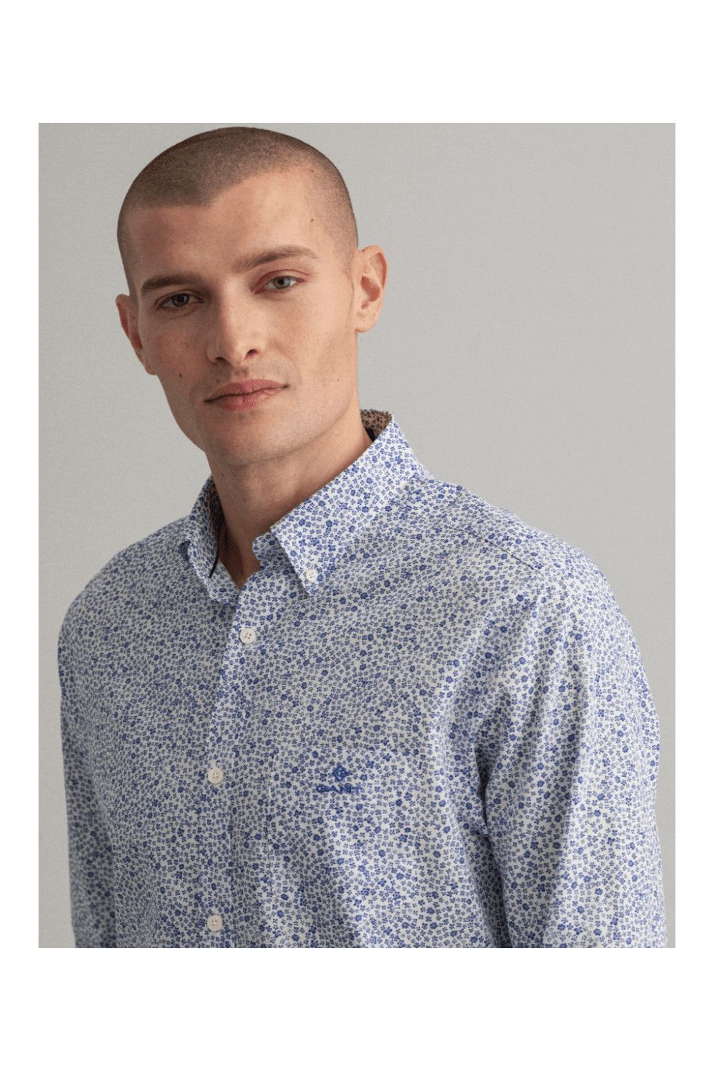 Gant GANT Regular Fit Freedom Flower Print Formal Dress Shirt Size US S / EU 44-46 / 1 - 1 Thumbnail