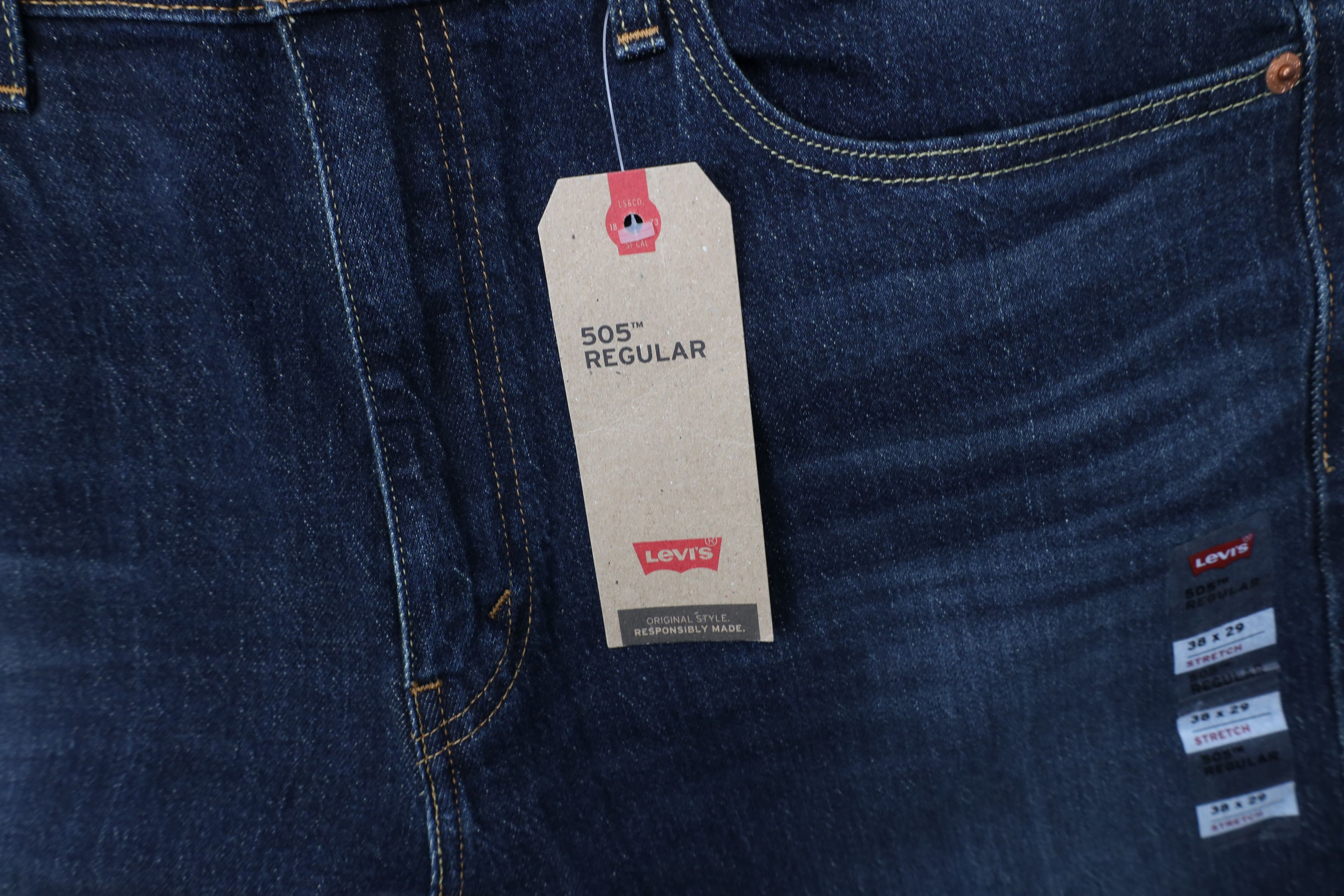 Levi's Deadstock Vintage Y2K Levis 505 Stretch Straight Leg Jeans Size US 38 / EU 54 - 14 Thumbnail