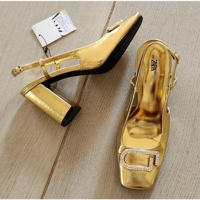 Zara ZARA Square Toe Pumps NWT Size US 7.5 / IT 37.5 - 5 Thumbnail