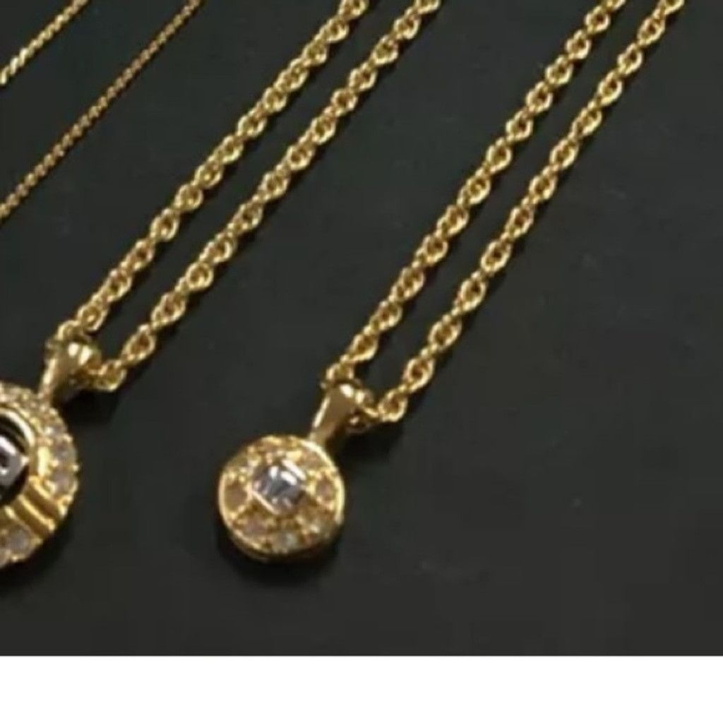 Nina Ricci Nina Ricci gold and crystal petite pendant necklace Size ONE SIZE - 8 Thumbnail