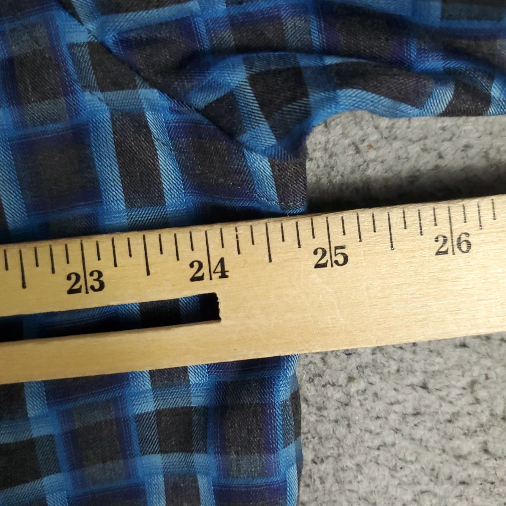 BUGATCHI Bugatchi Uomo Shirt Mens Large Blue Gray Plaid Classic Fit Button Up Long Sleeve Size US L / EU 52-54 / 3 - 5 Thumbnail