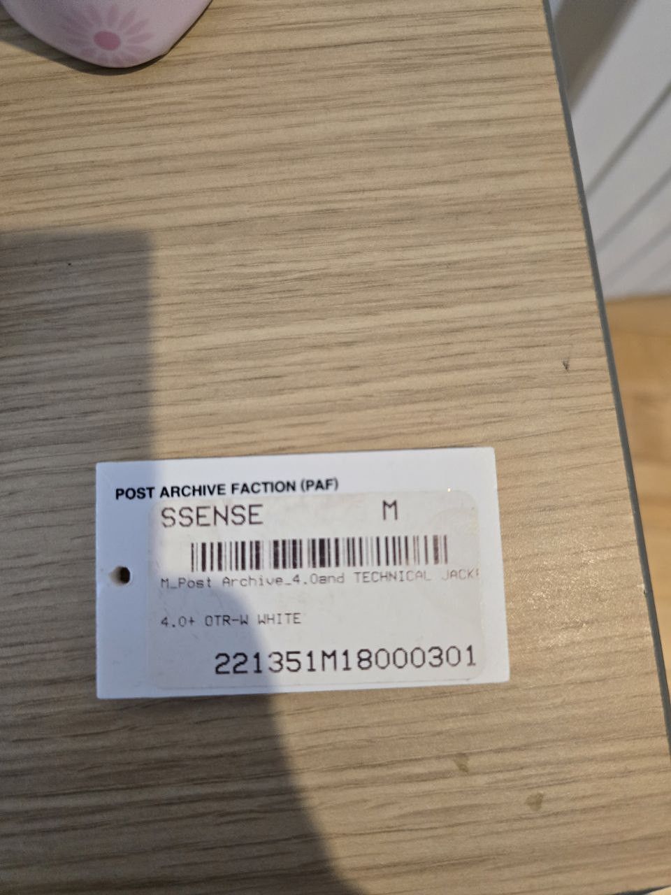 POST ARCHIVE FACTION (PAF) 4.0+ Technical Jacket Right in White Size US M / EU 48-50 / 2 - 8 Thumbnail