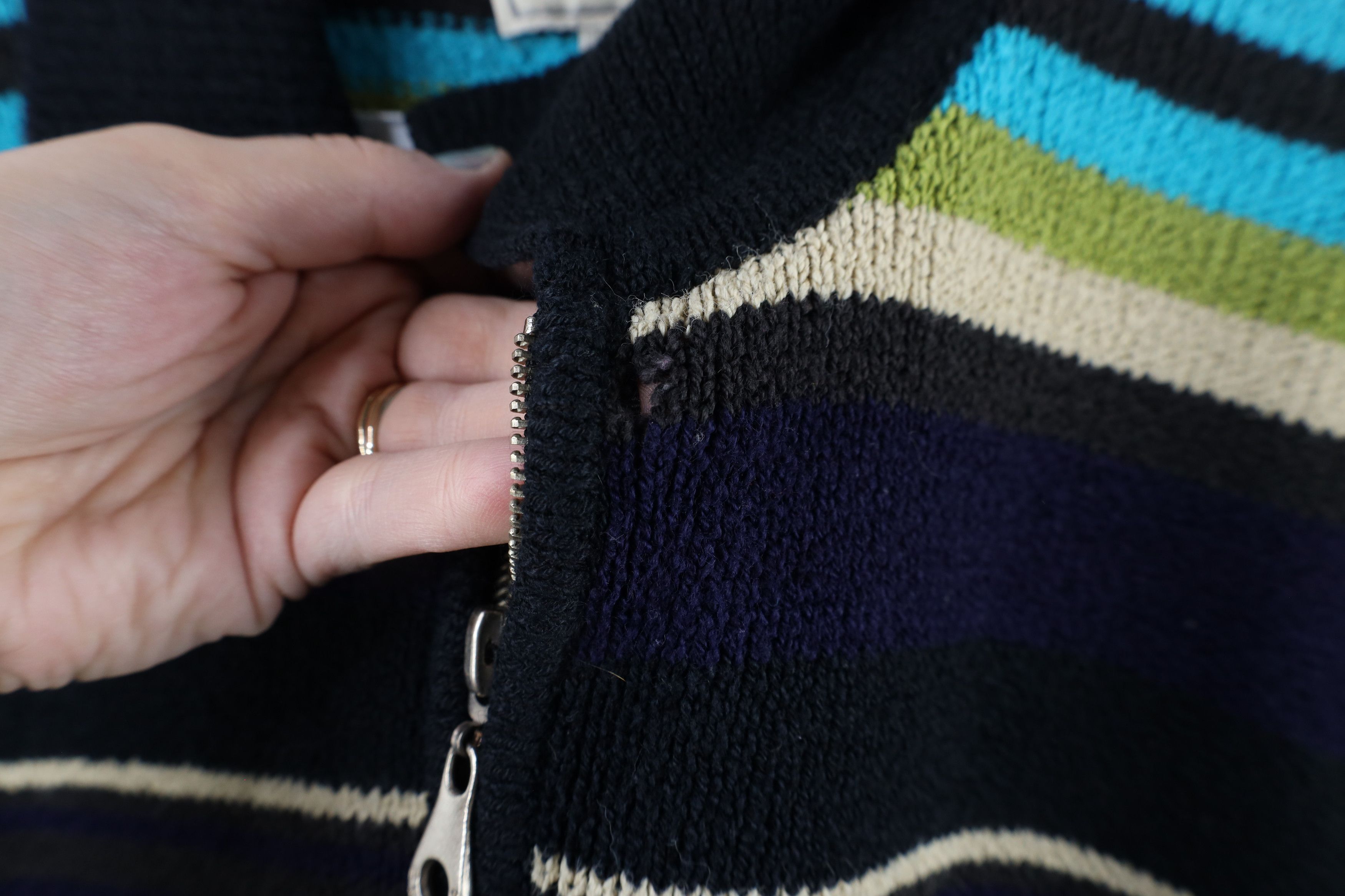 Vintage Vintage 90s Streetwear Knit Collared Half Zip Sweater Size M / US 6-8 / IT 42-44 - 5 Thumbnail