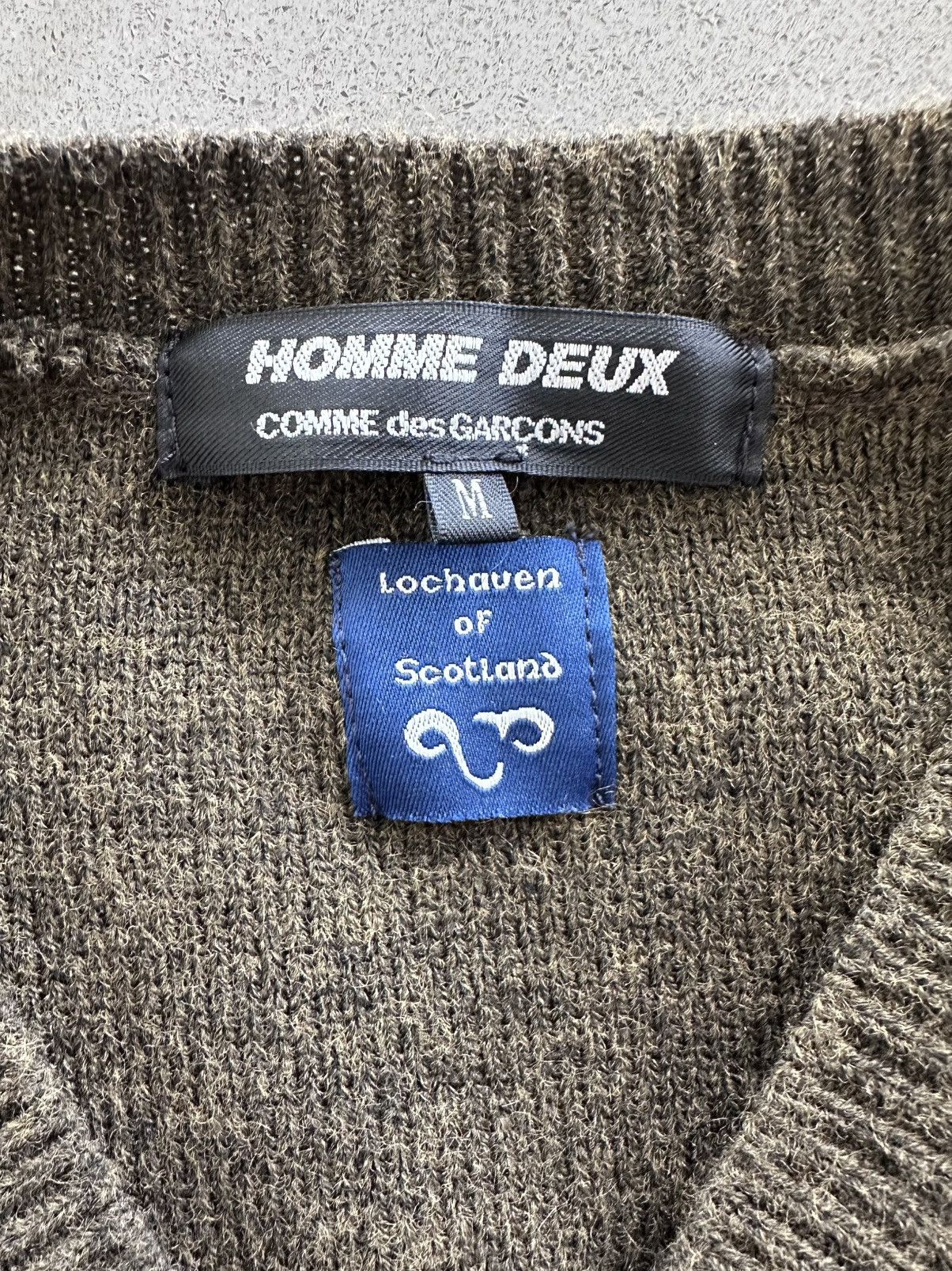 Comme des Garcons Homme Deux CDG Homm Deux V neck Sweater Size US M / EU 48-50 / 2 - 3 Thumbnail