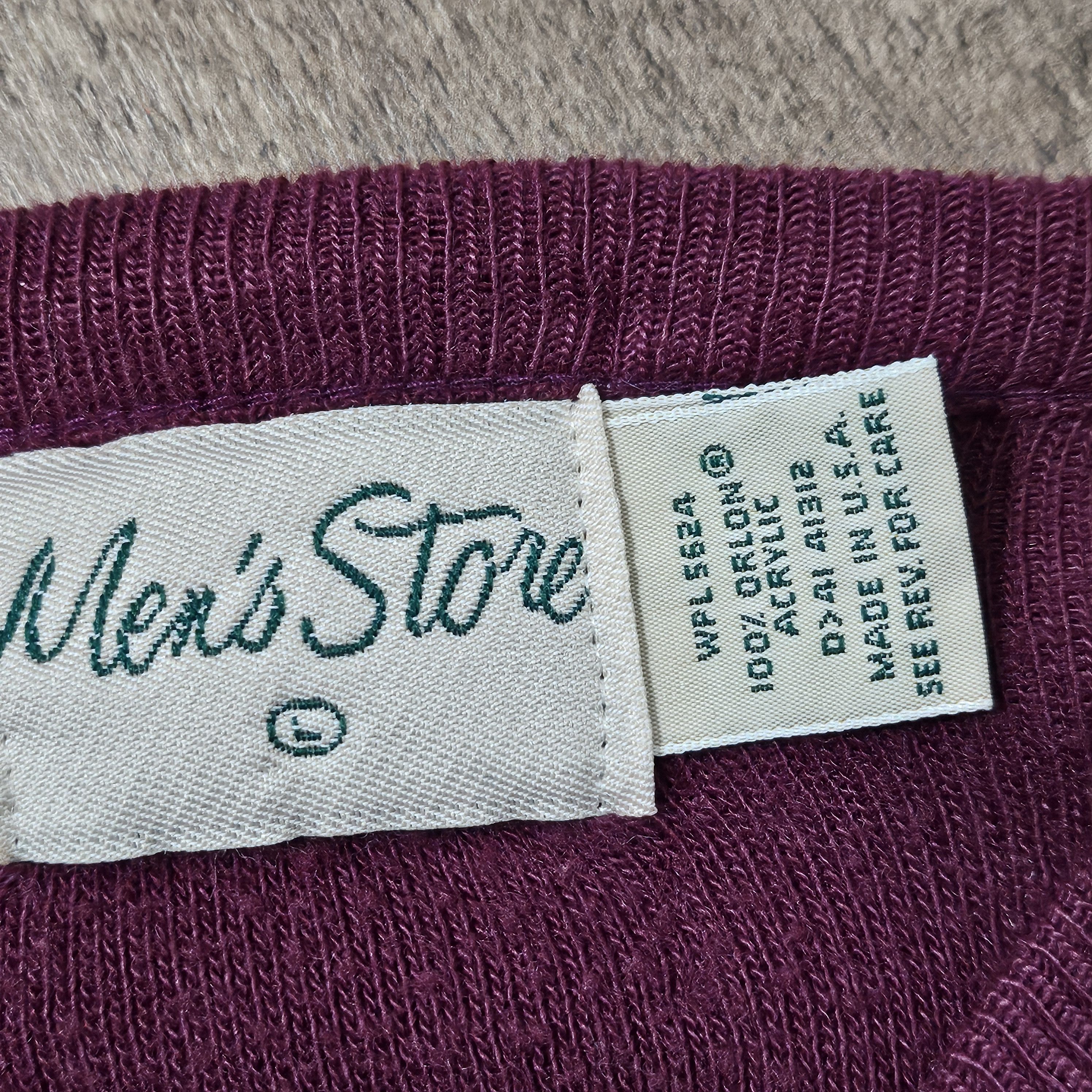 Vintage Vintage 80s men's size large, Orlon acrylic V-neck sweater Size US L / EU 52-54 / 3 - 4 Thumbnail