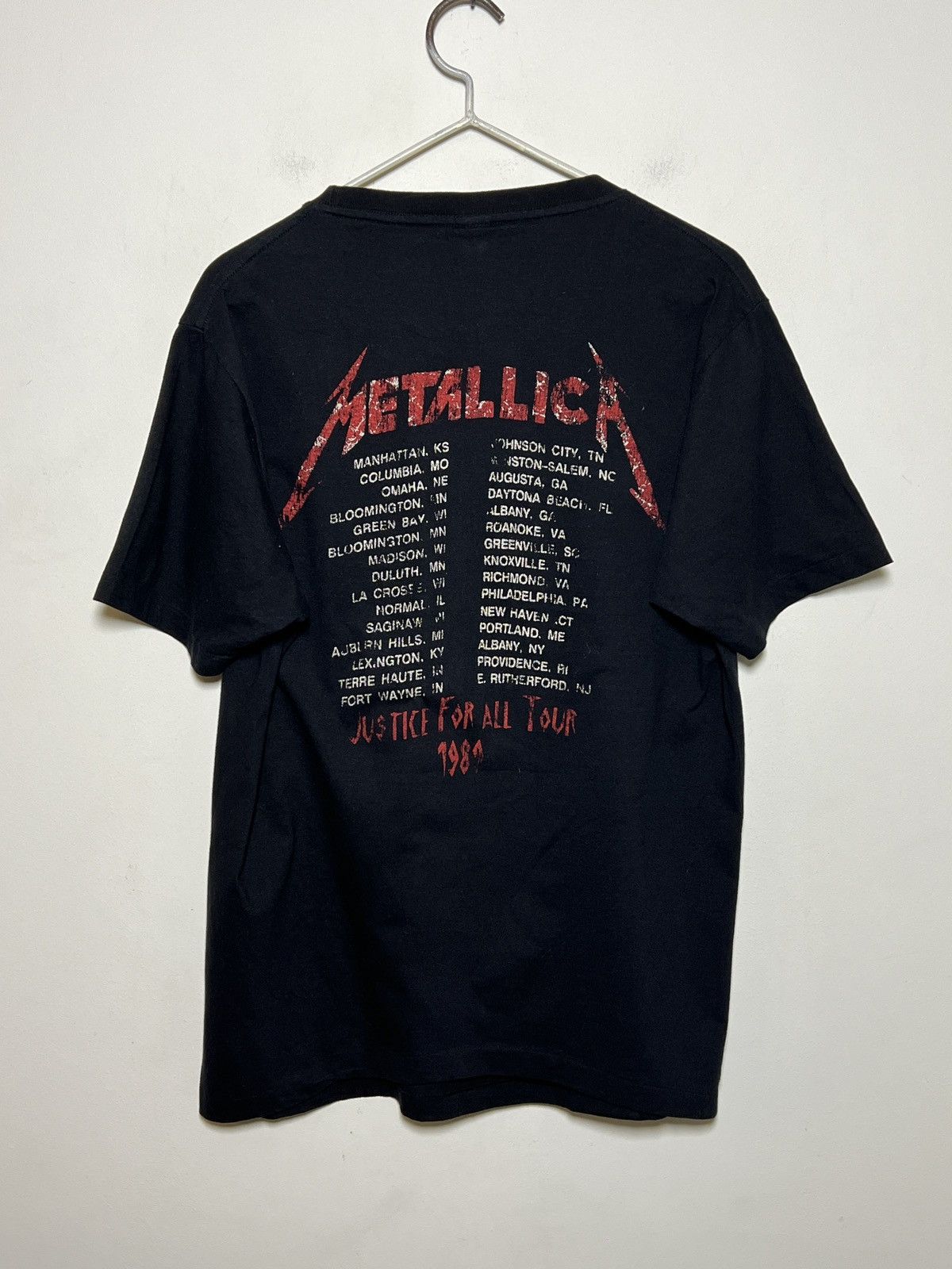 Metallica metallica and justice for all single stitch t shirt Size US L / EU 52-54 / 3 - 8 Thumbnail