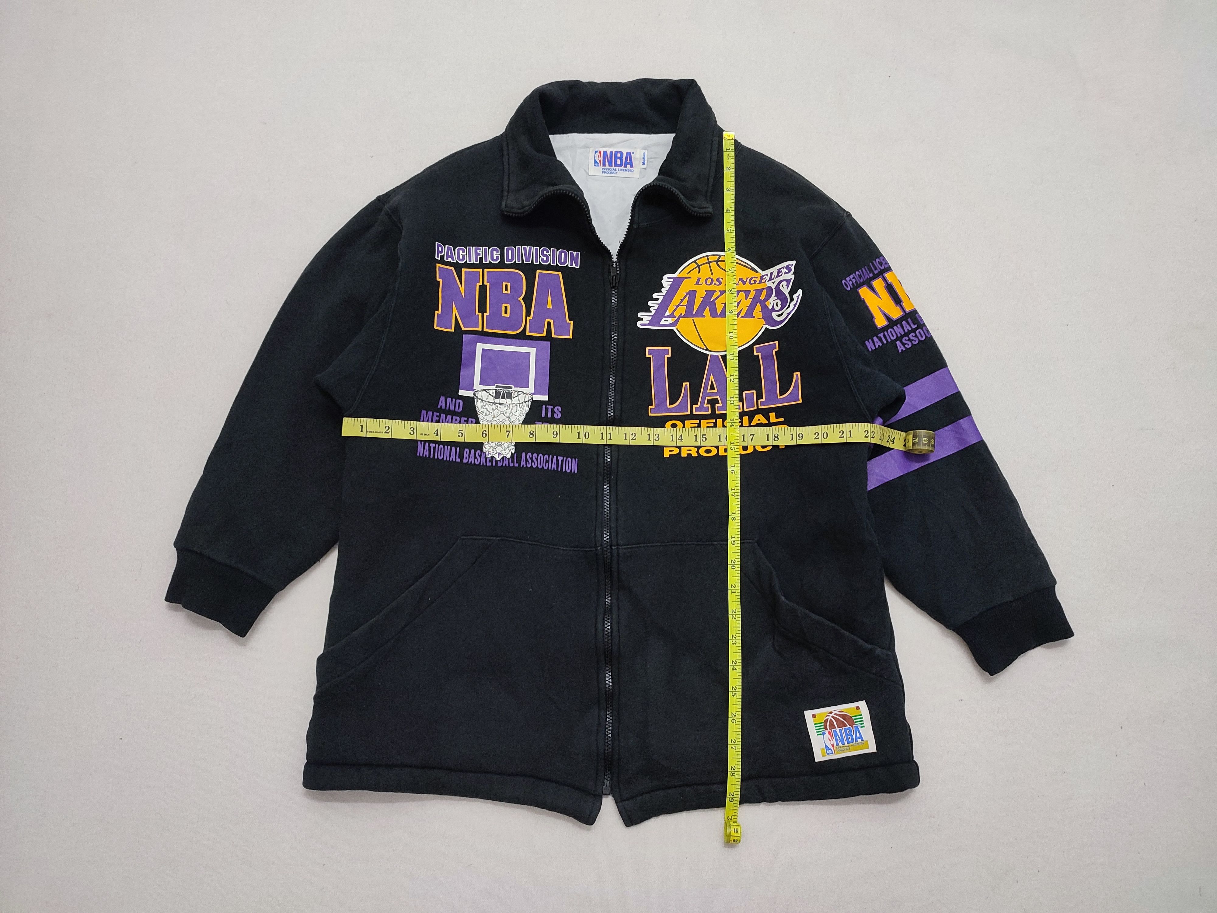 NBA × Vintage Vintage 1990s LA Lakers NBA Official Product Jacket Size US M / EU 48-50 / 2 - 3 Thumbnail