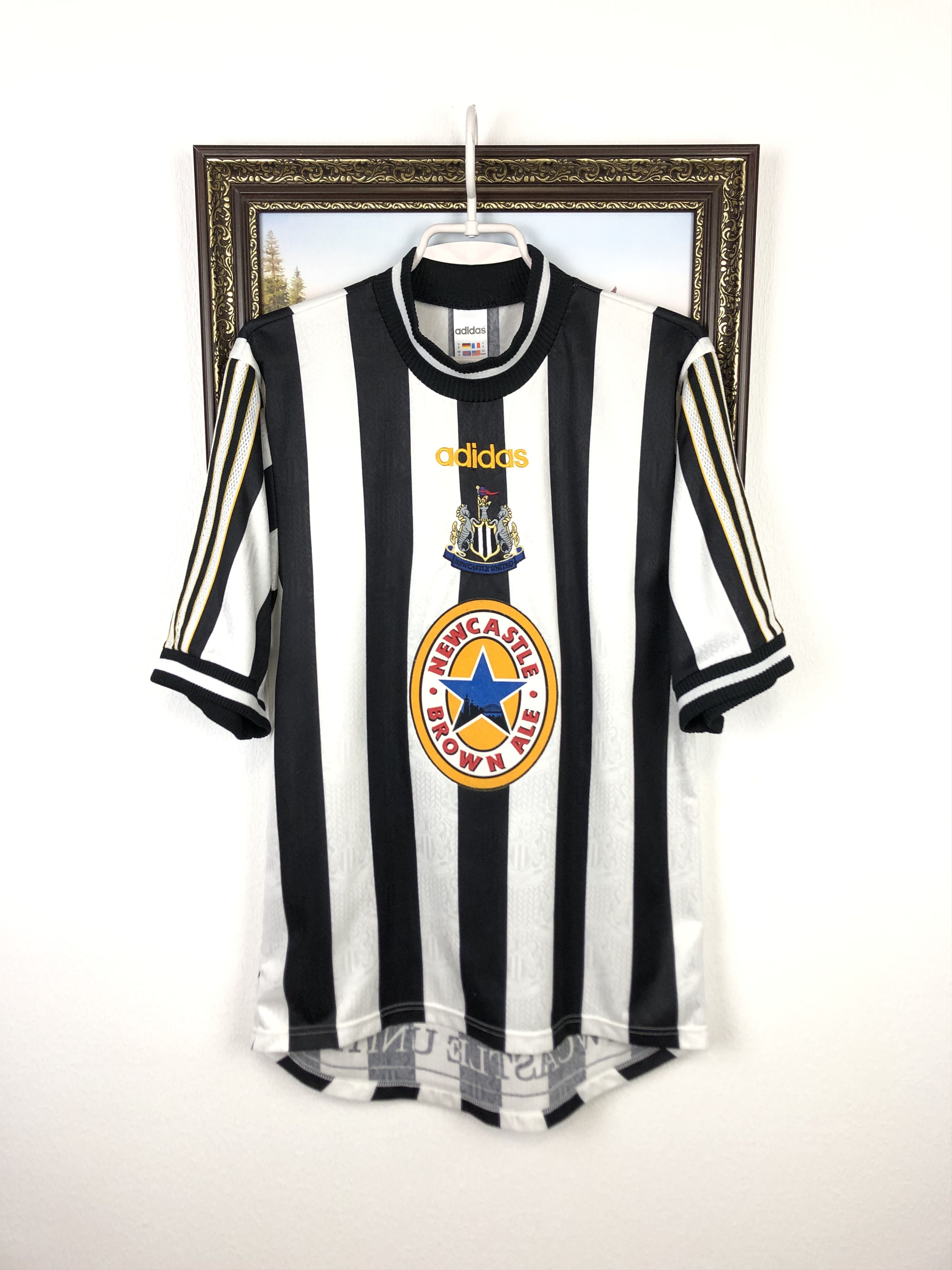 Newcastle United Home football shirt 1997 Soccer Adidas