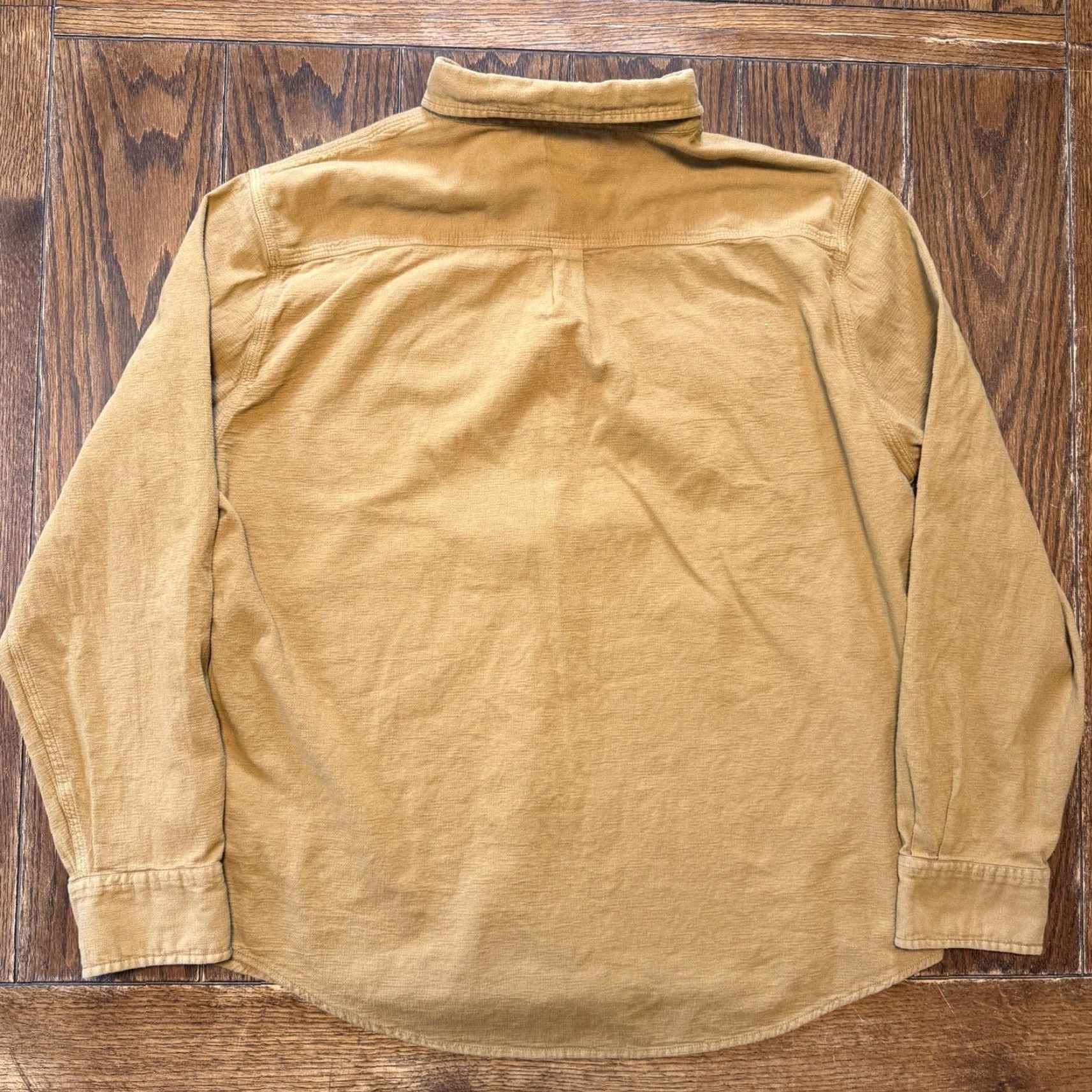 Flint And Tinder Flint And Tinder Shirt Mens 2XL Brown Textured Cotton Button Down Long Sleeve Regular Fit Button-Up Collared Classic Outdoor Mens Size US XXL / EU 58 / 5 - 4 Thumbnail