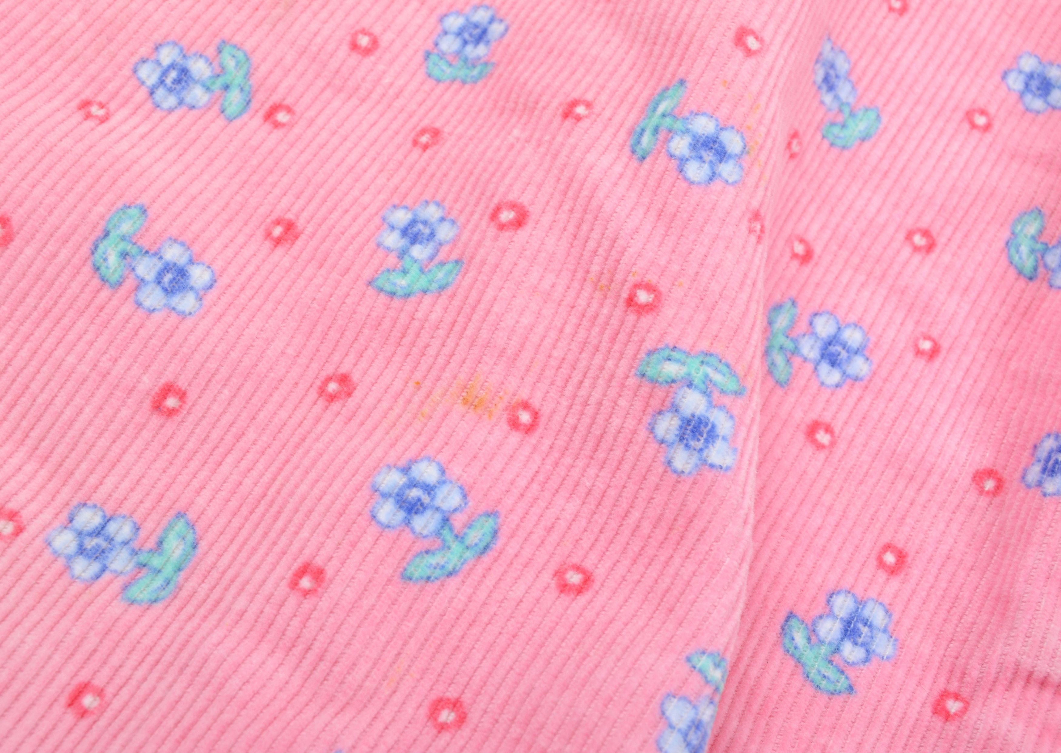 Oshkosh Vintage Oshkosh B’gosh Baby Corduroy Floral Overalls Size XXS / US 00 / IT 34 - 6 Thumbnail